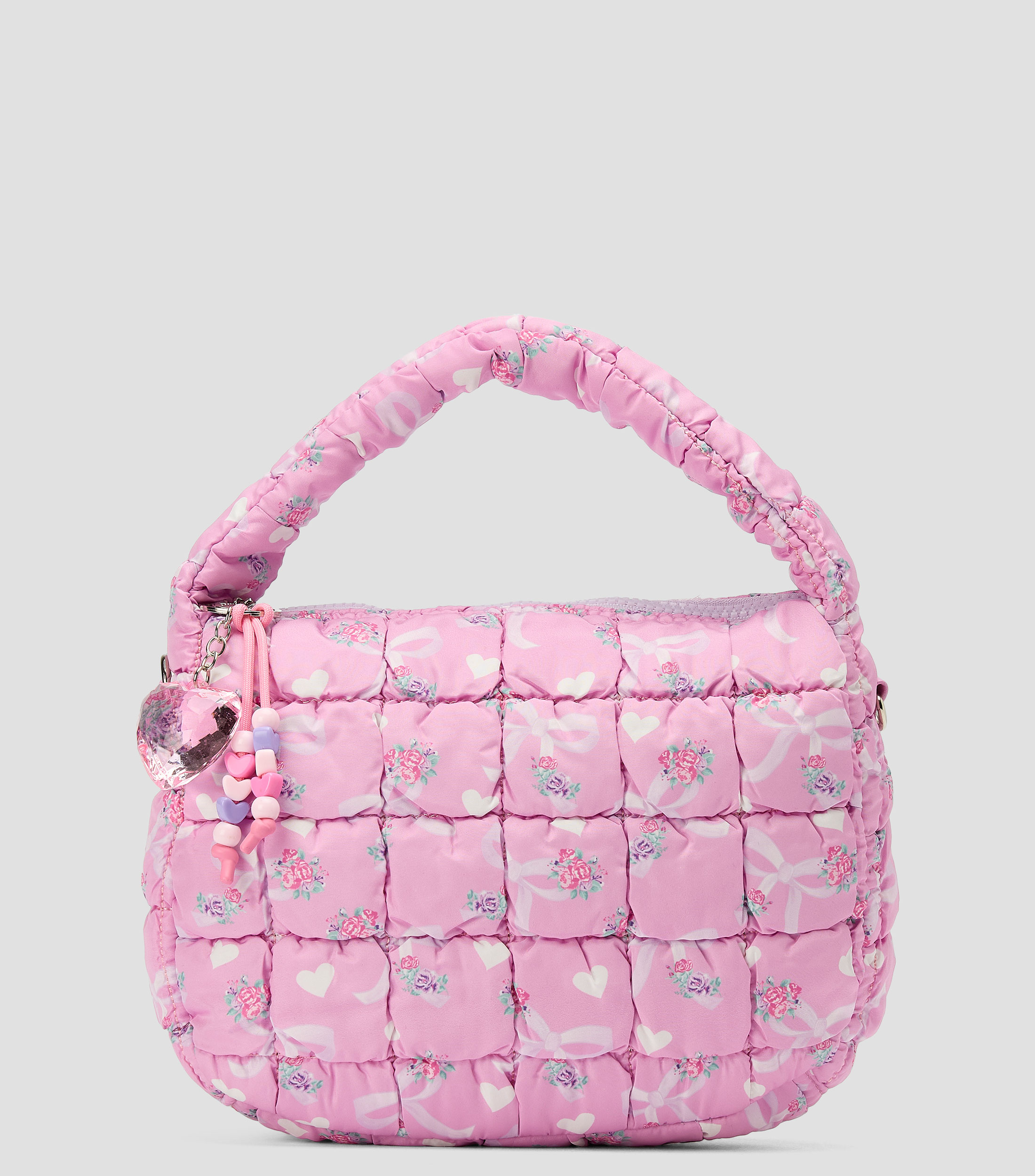 Bolsa Crossbody capitonada con estampado floral Nina