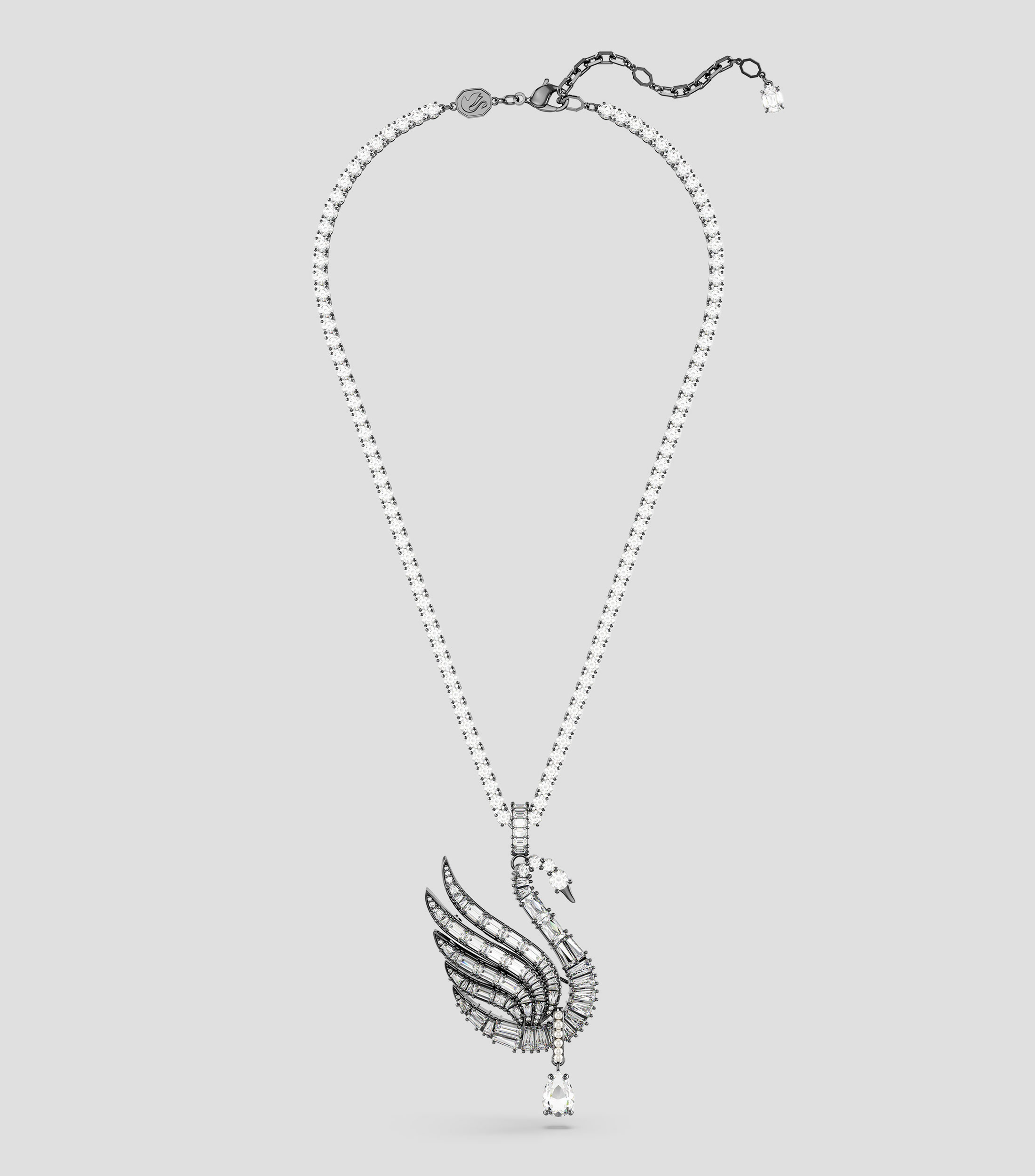 Collar Cisne con piedras Unisex