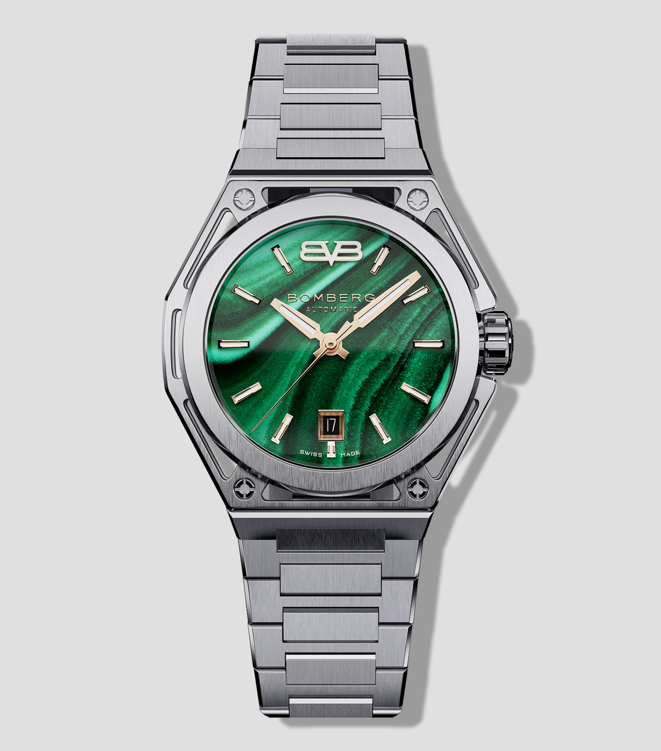 Reloj para Hombre EDGE Malachite Edición Especial plateado
