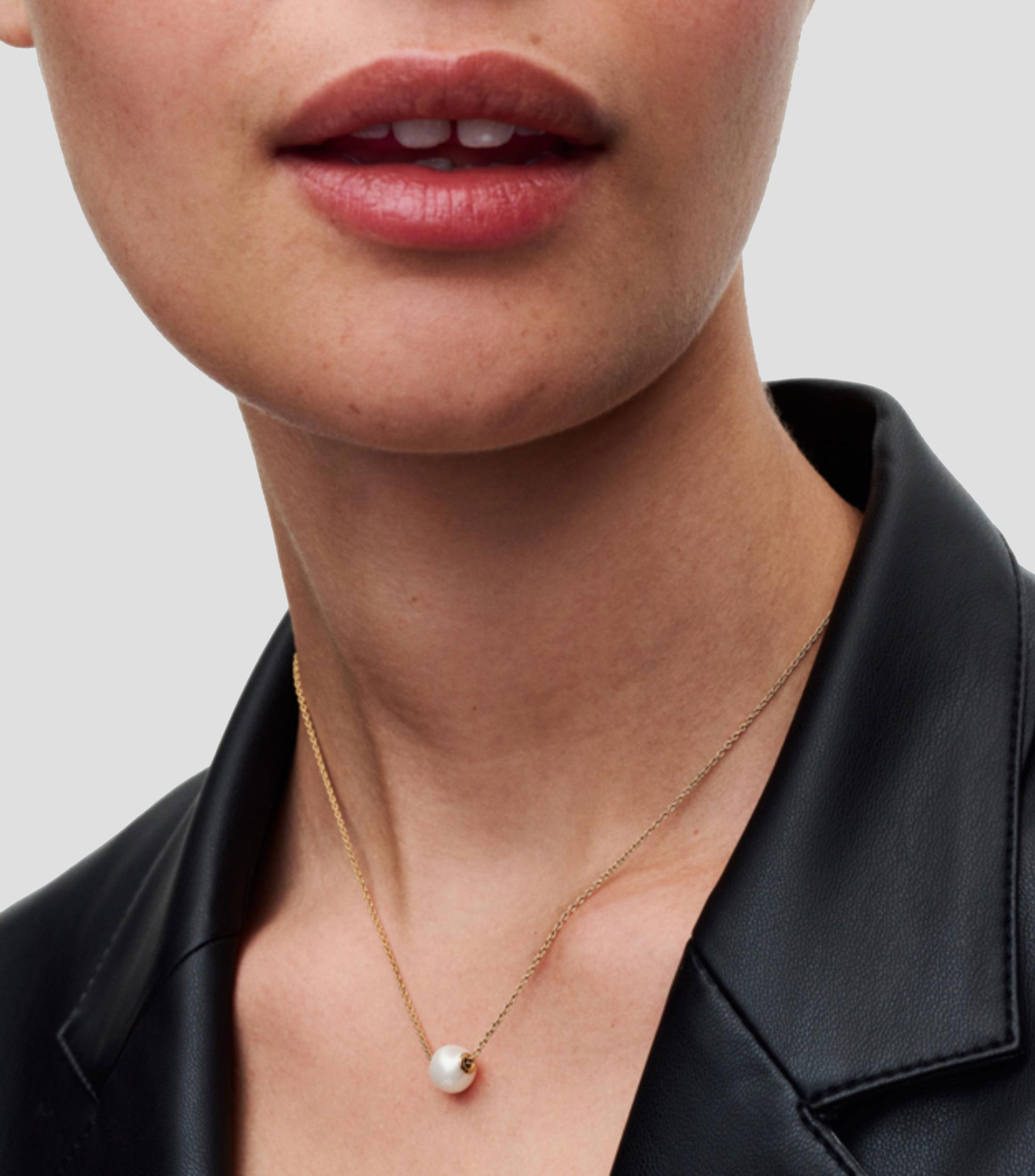 Collar en Plata 925 con Perla y Zirconia Mujer