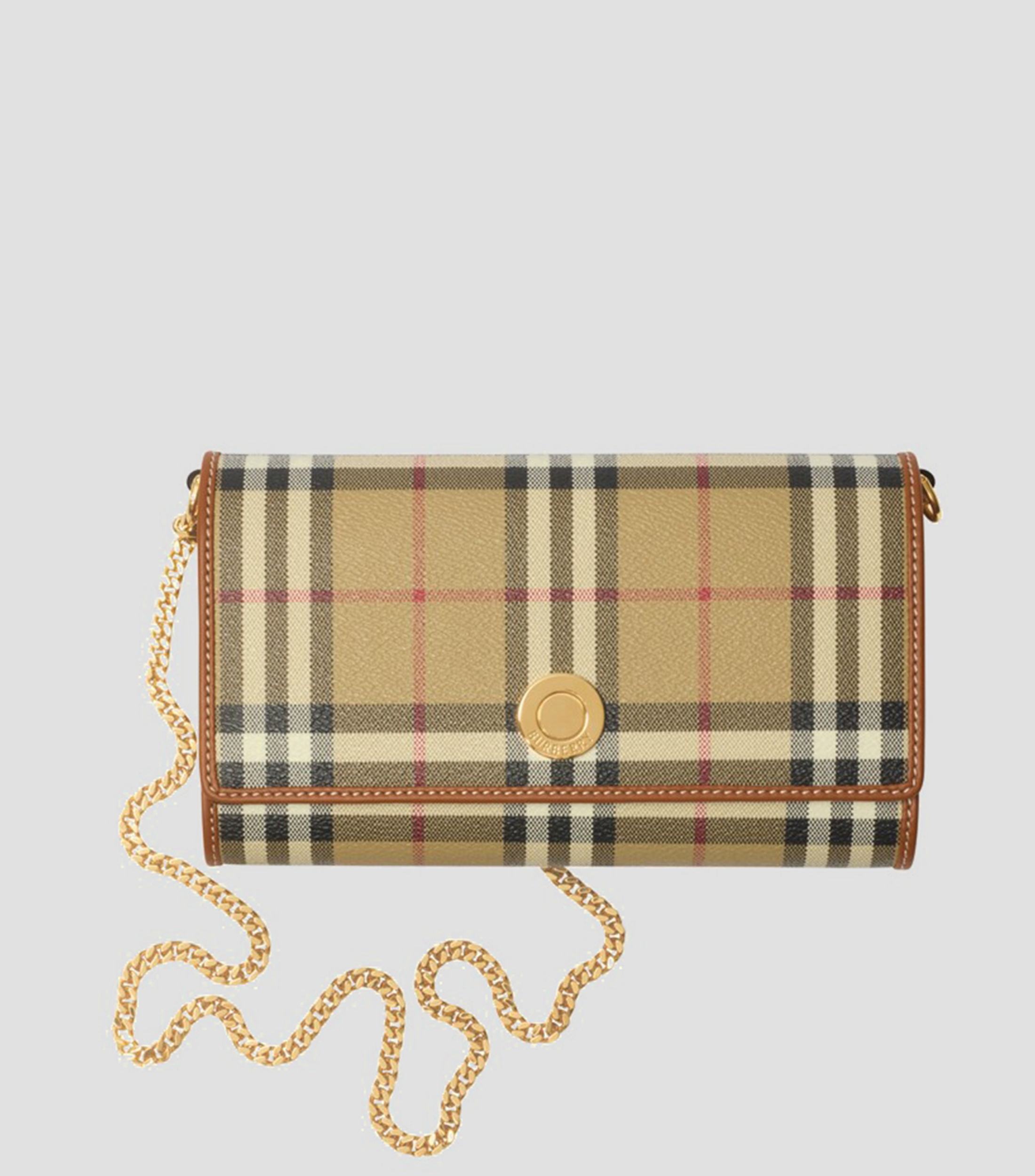 Cartera Check estampada Mujer