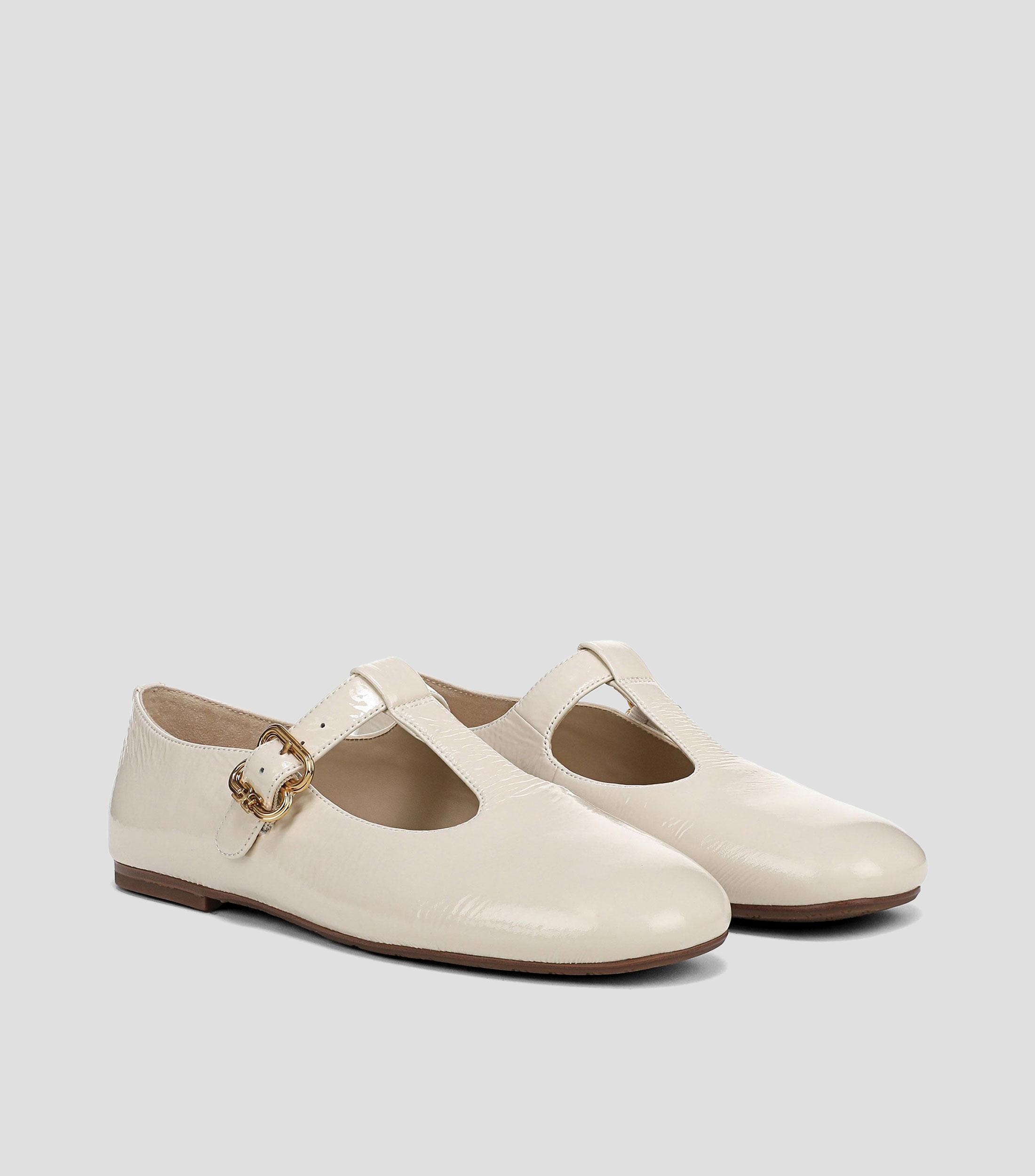 Flats en piel Mujer
