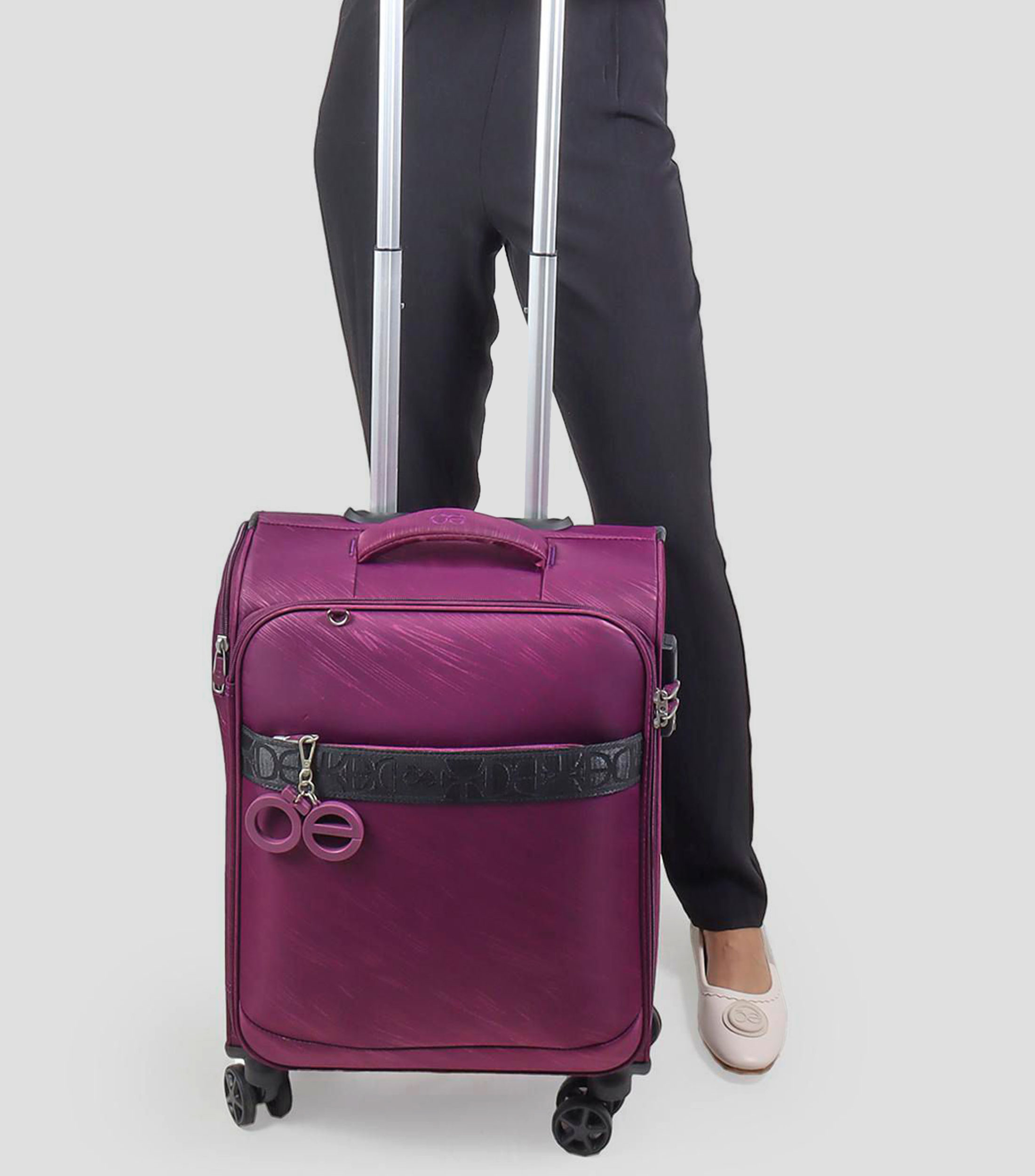 Maleta de viaje 10 kg morada