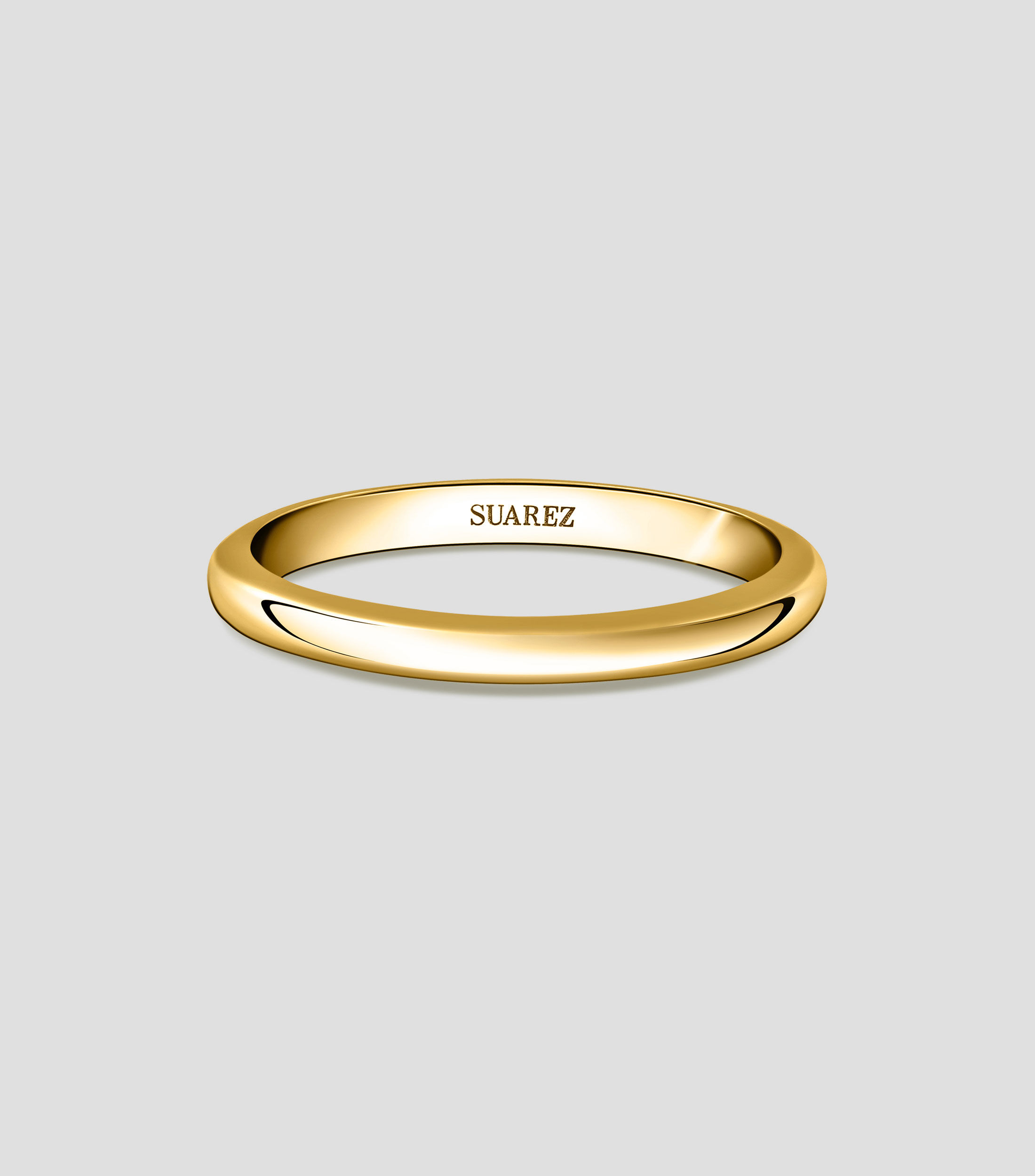Anillo Solitario en oro amarillo 18 Kts Unisex