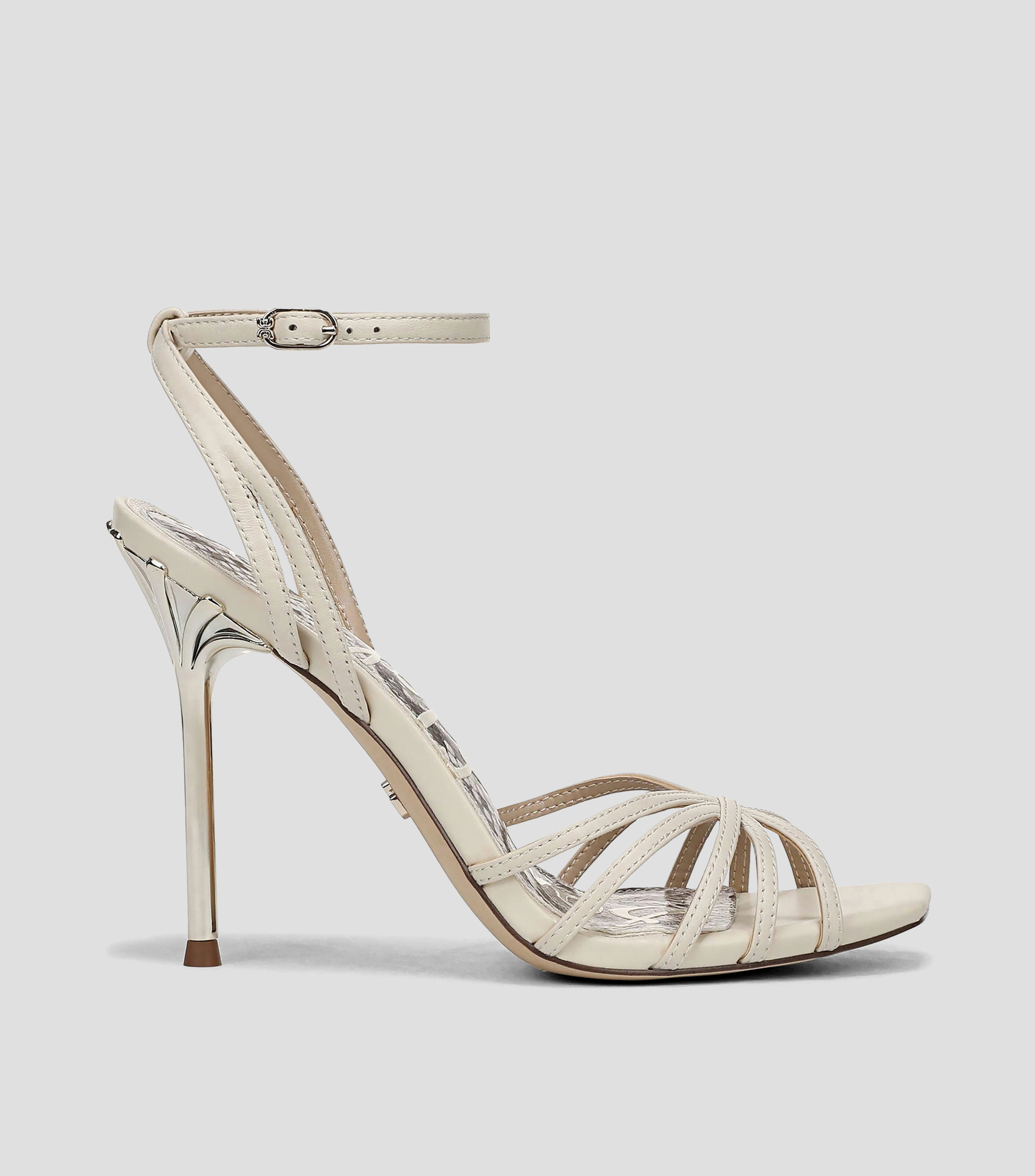 Sandalias con tacón alto de aguja Mujer