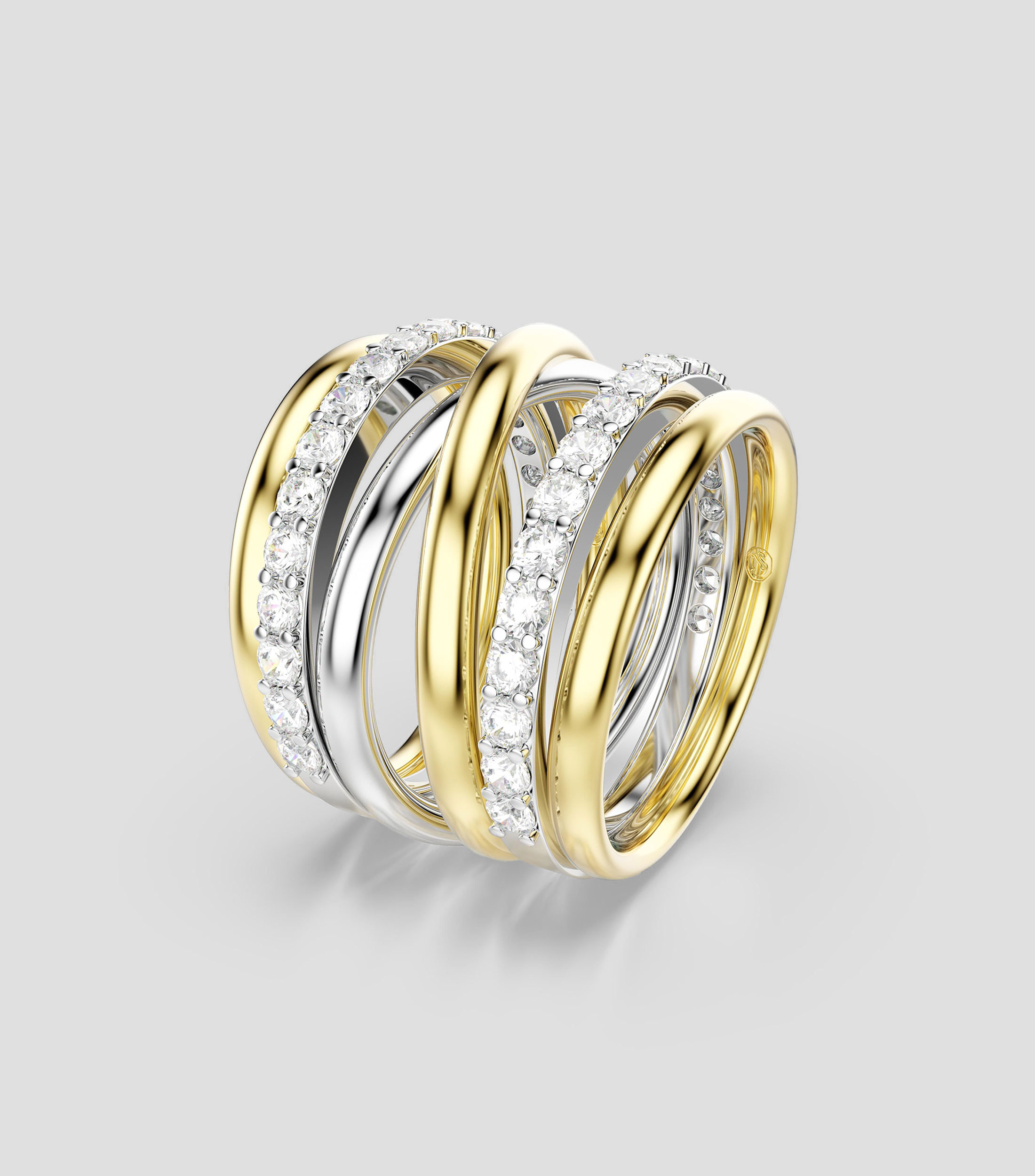 Anillo Hyperbola con piedras Mujer