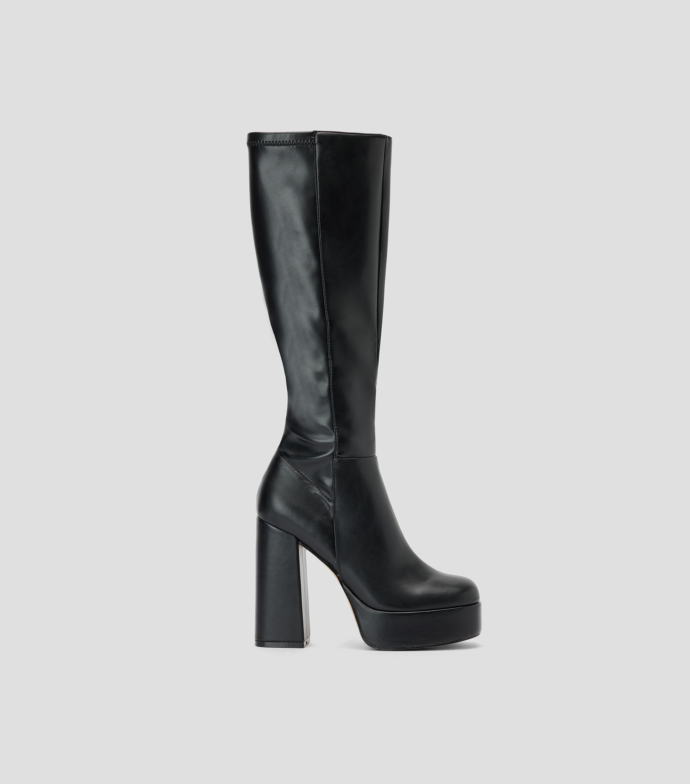 Botas casuales largas Albie con tacón alto cuadrado Mujer