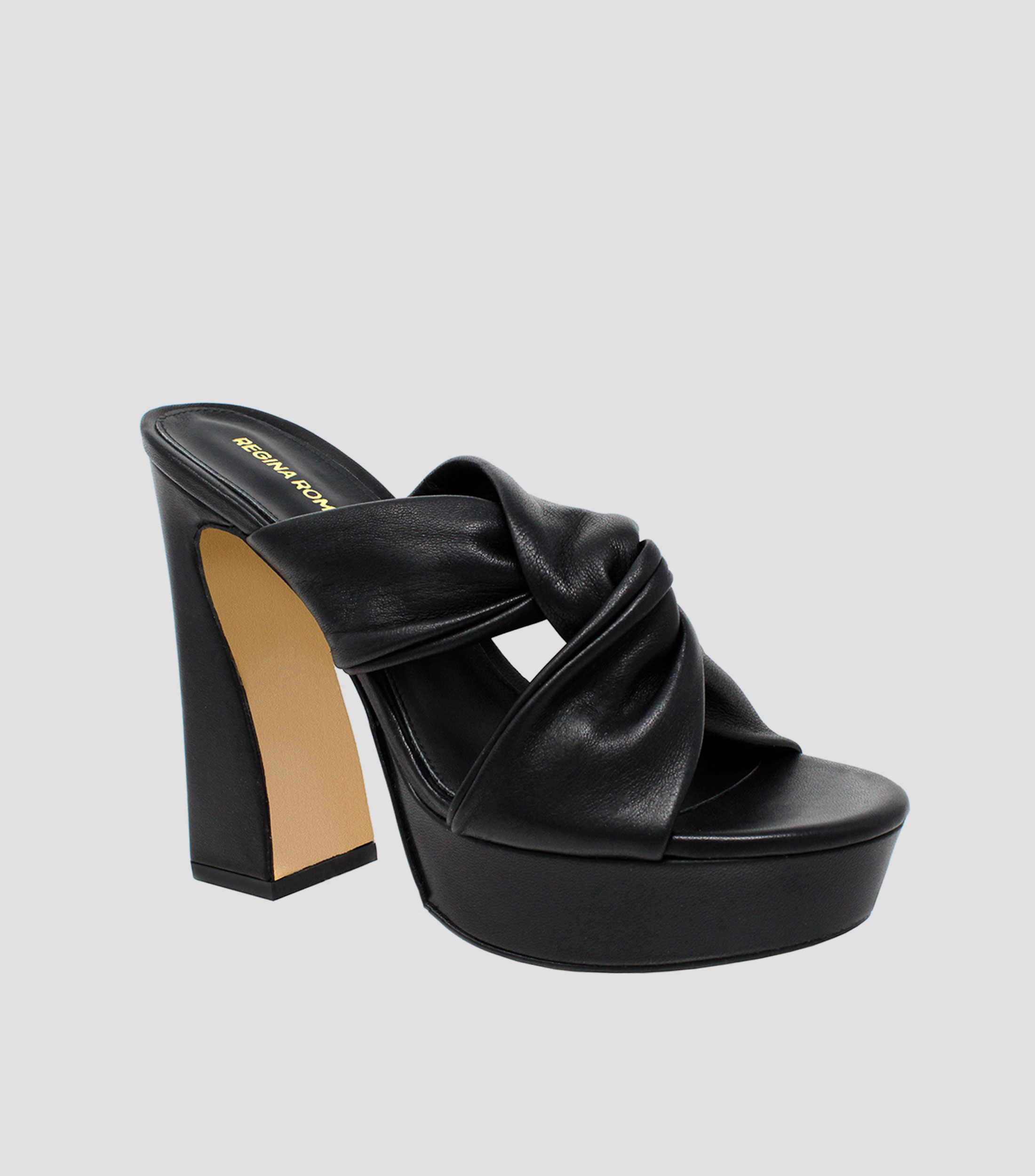 Sandalias con tacón alto ancho Thalía Mujer