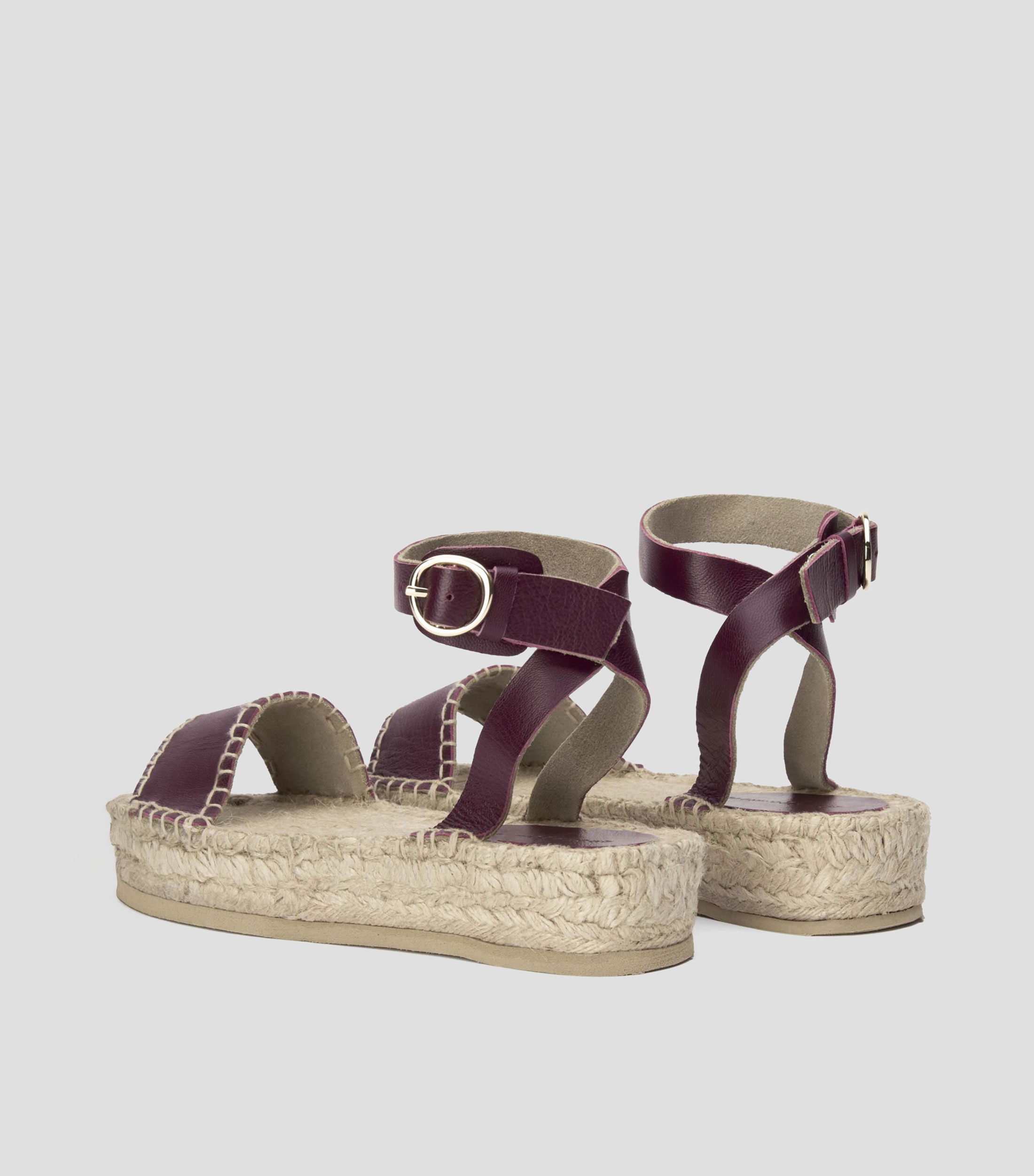 Sandalias pata de gallo planas Mujer