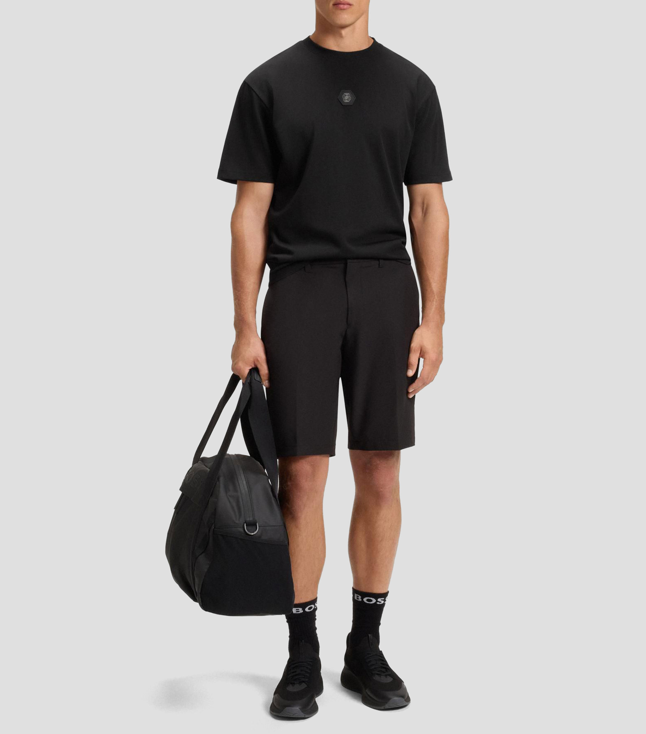Playera de punto de algodón con monograma Double B Hombre