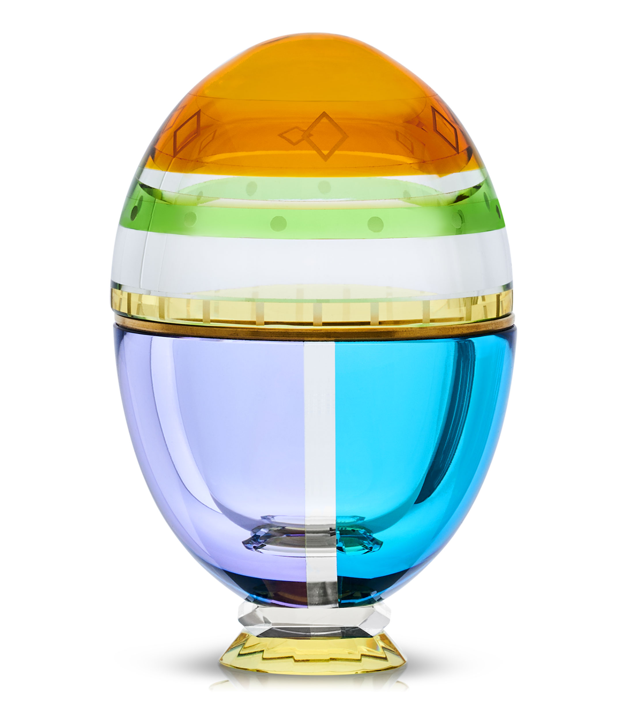 Figura decorativa Huevo Chico Fantasía en cristal