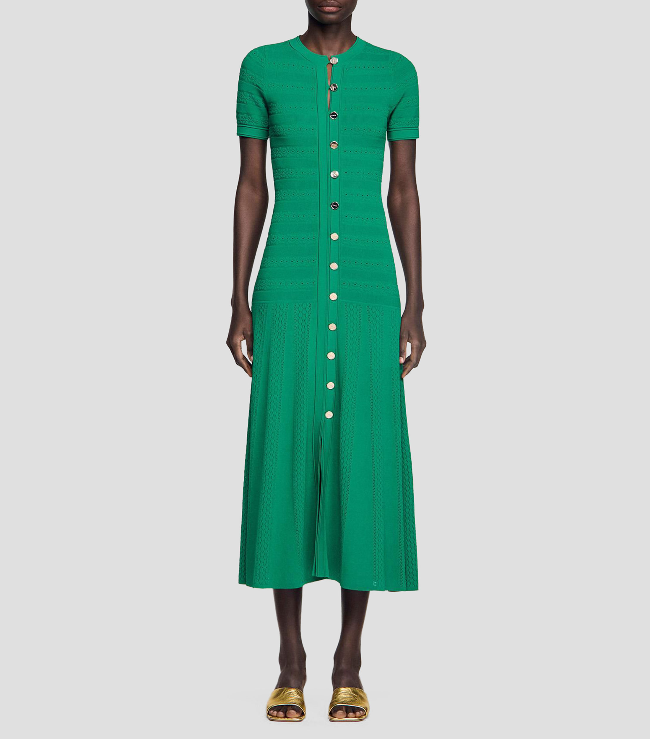 Vestido largo sólido Milona Mujer
