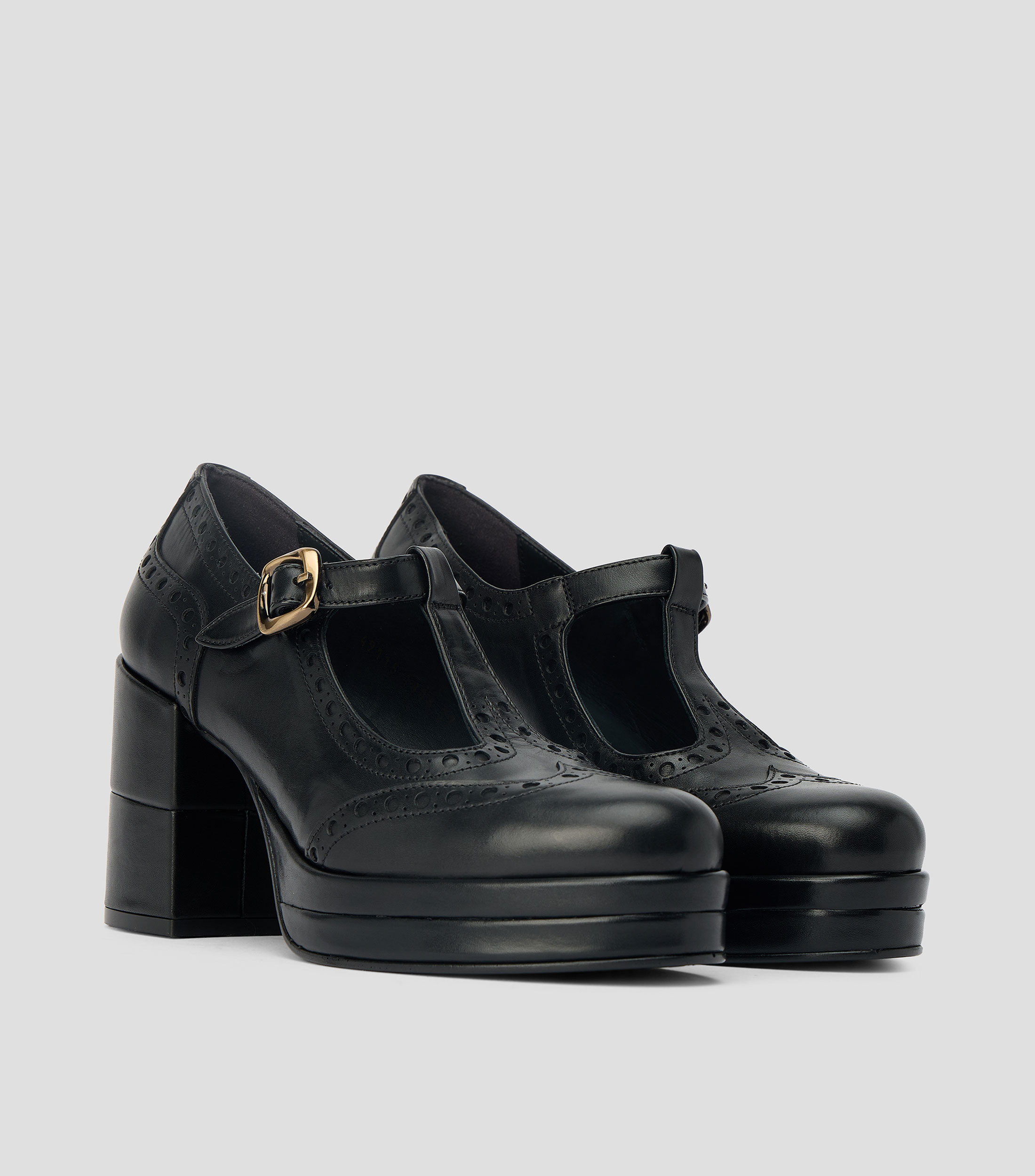 Zapatillas pump Brisa con tacón alto ancho Mujer
