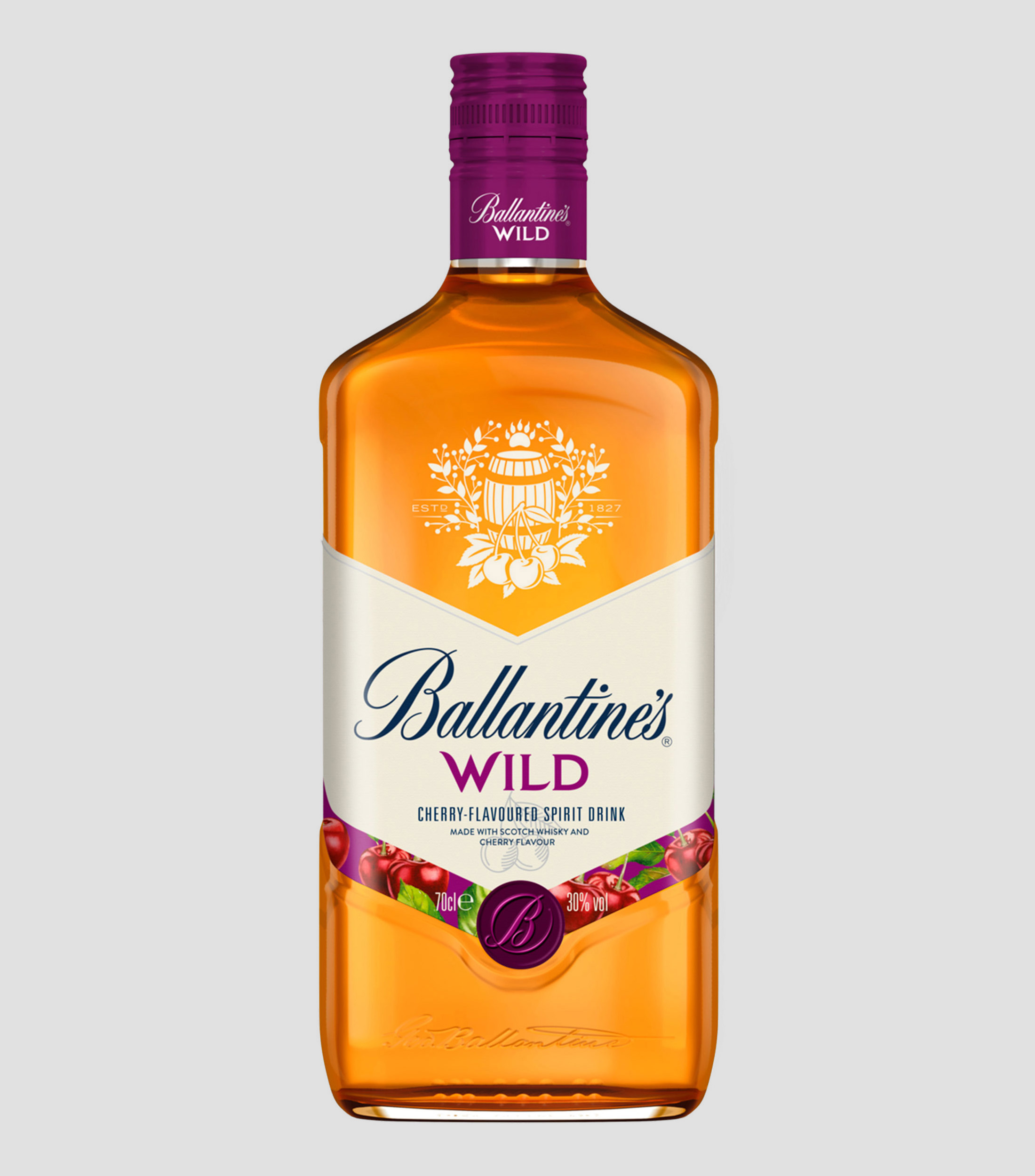 Whisky con Sabor a Cereza - Wild, 700 ml