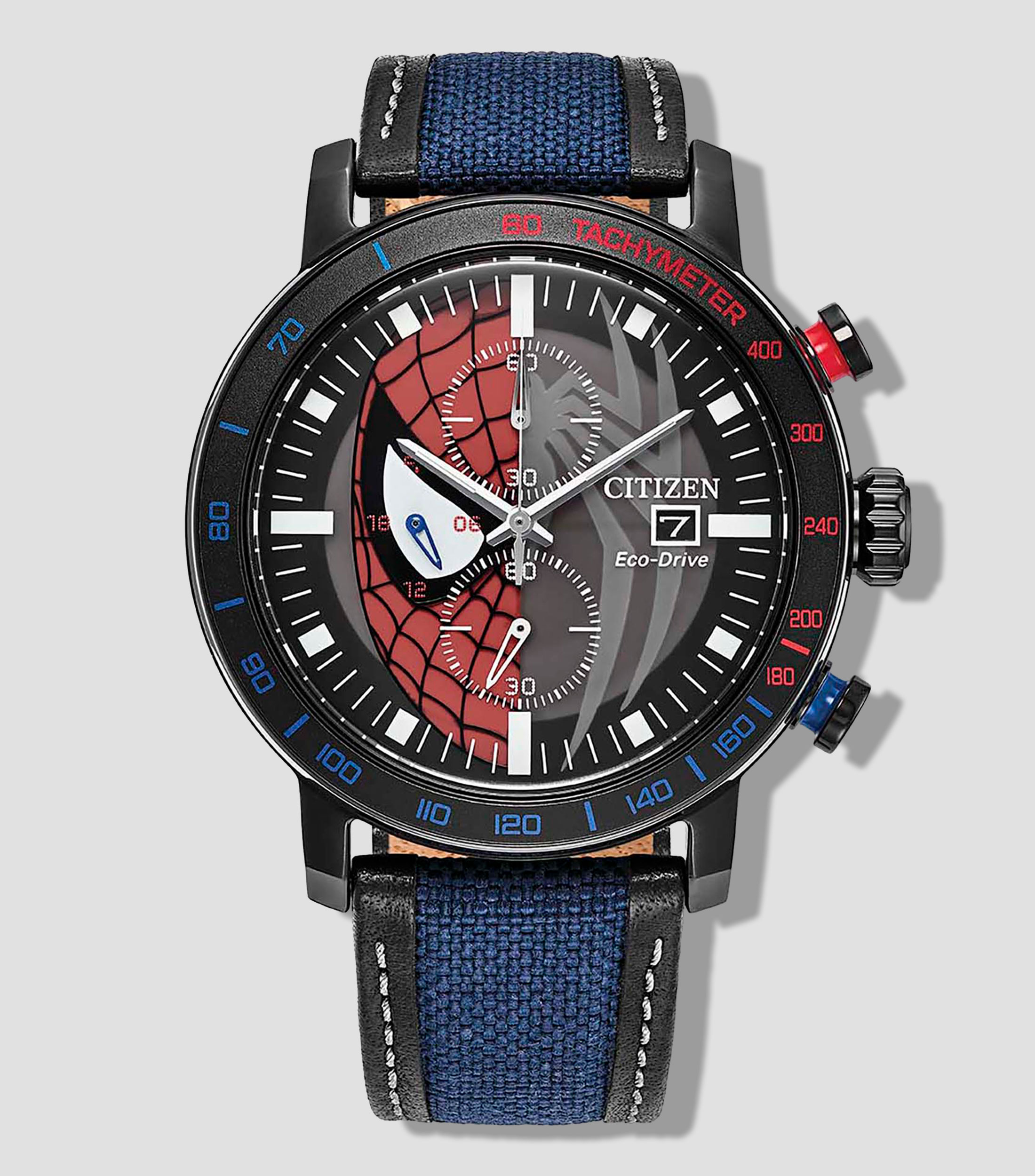 Reloj para Hombre Marvel Spider-Man casual negro, azul