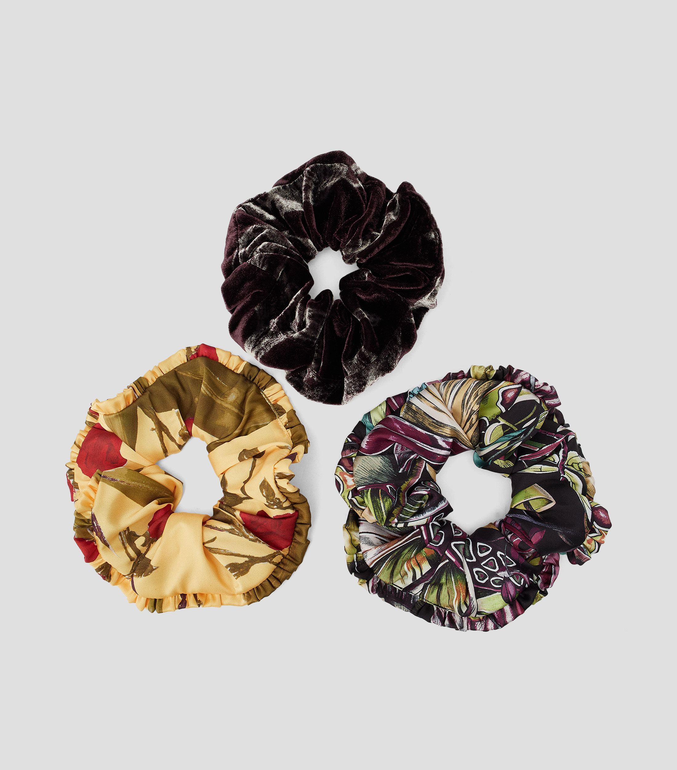 Set de ligas para el cabello estampado Mujer