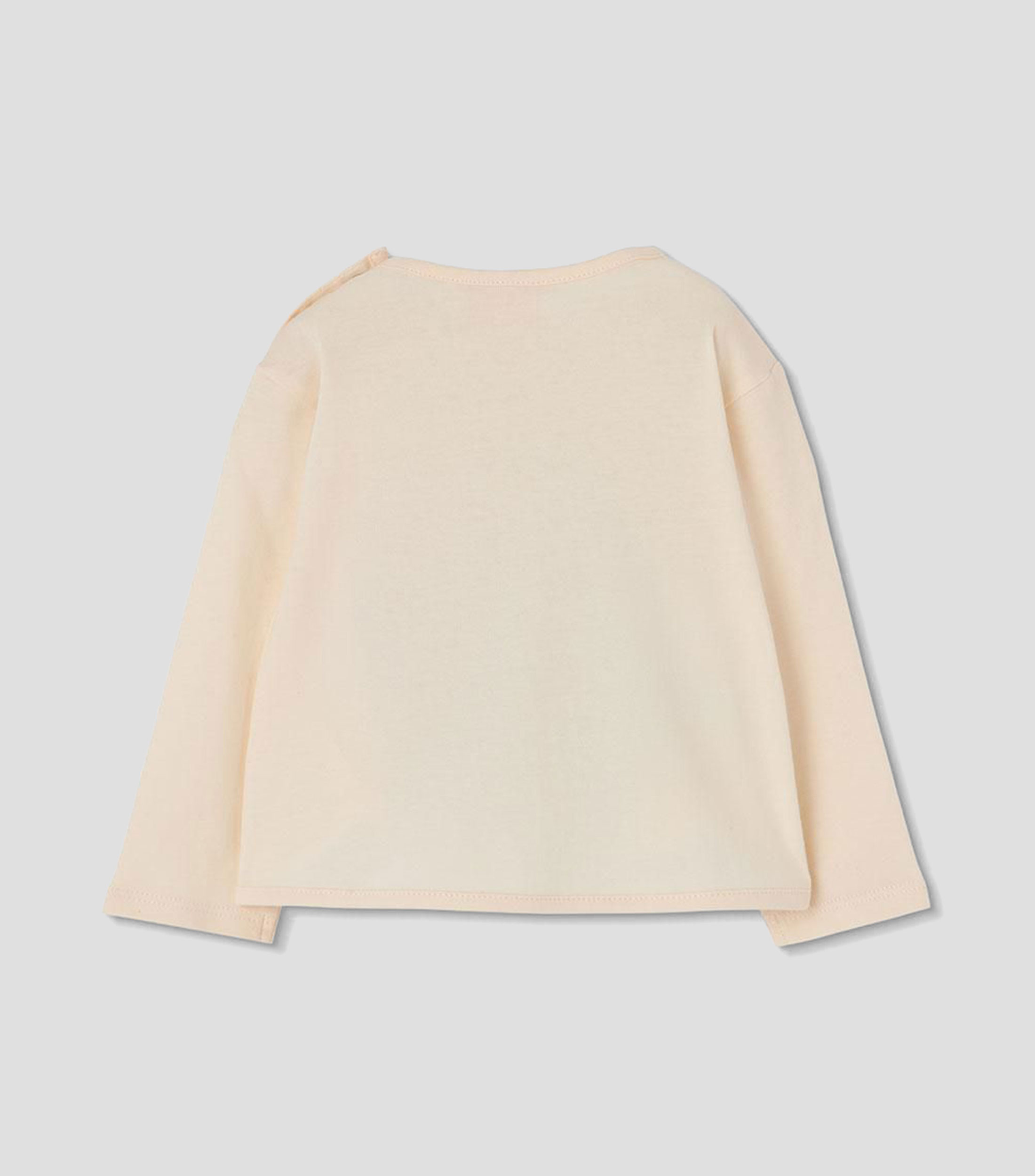 Playera cuello redondo manga larga estampada Bebé