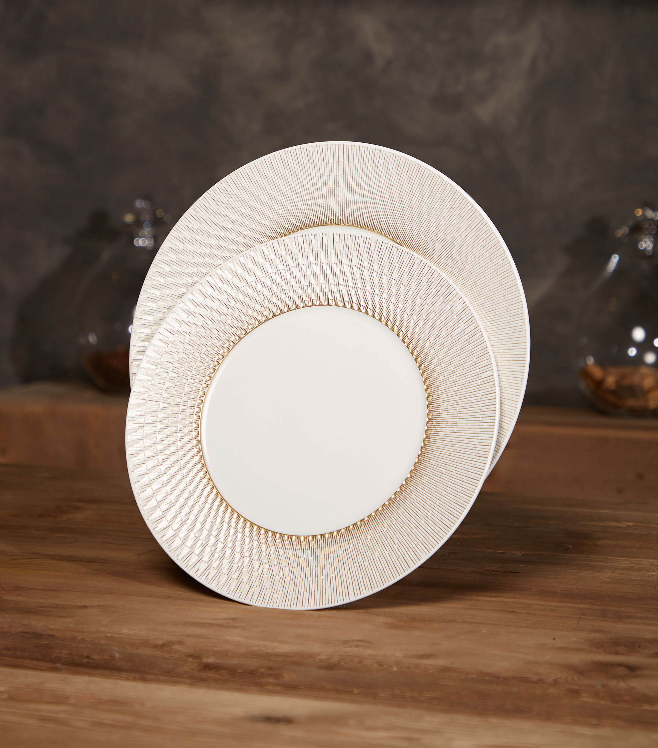 Plato trinche Twist Again en porcelana