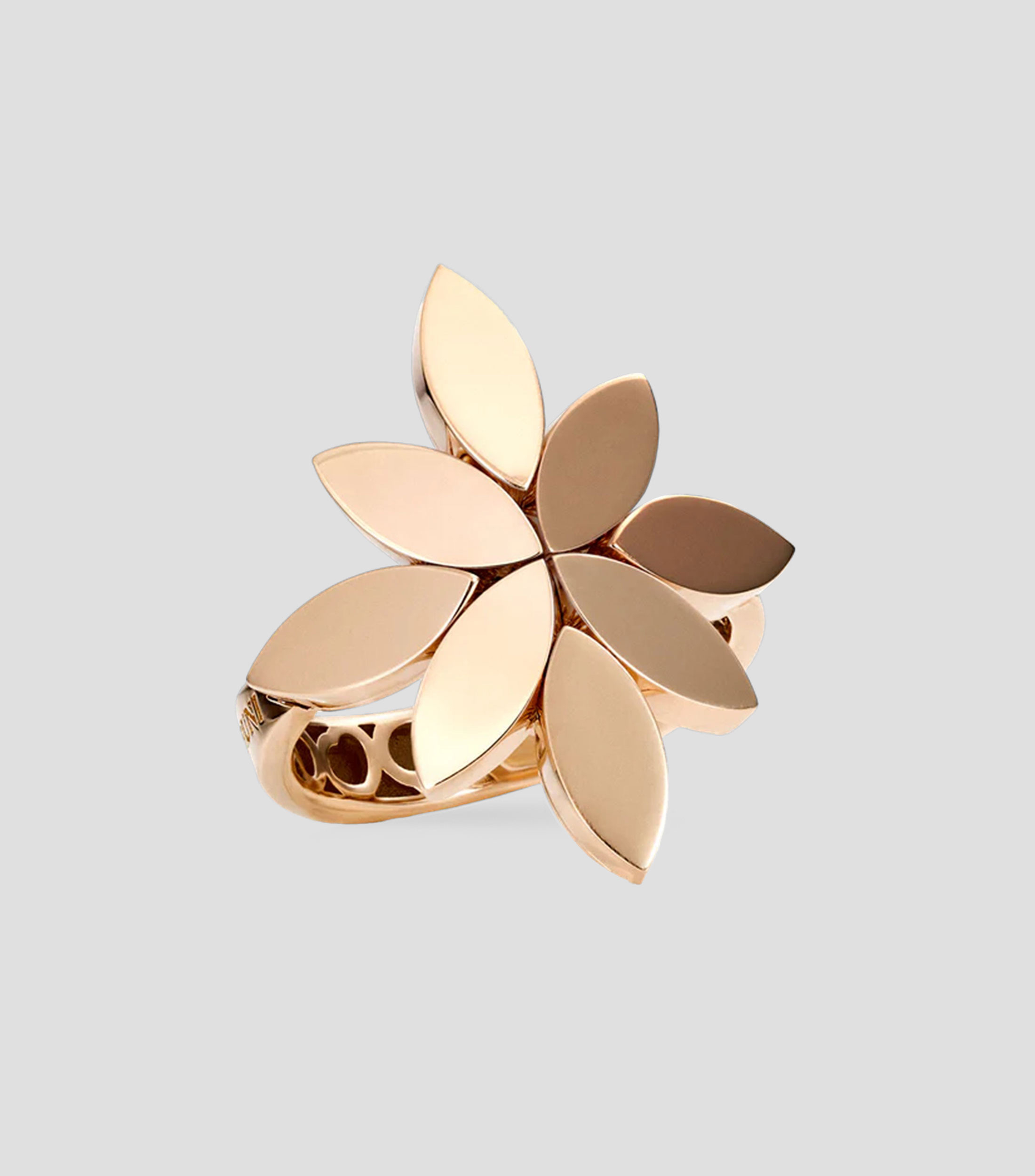 Anillo en Oro rosa de 18 Kilates Ghirlanda Loto Mujer