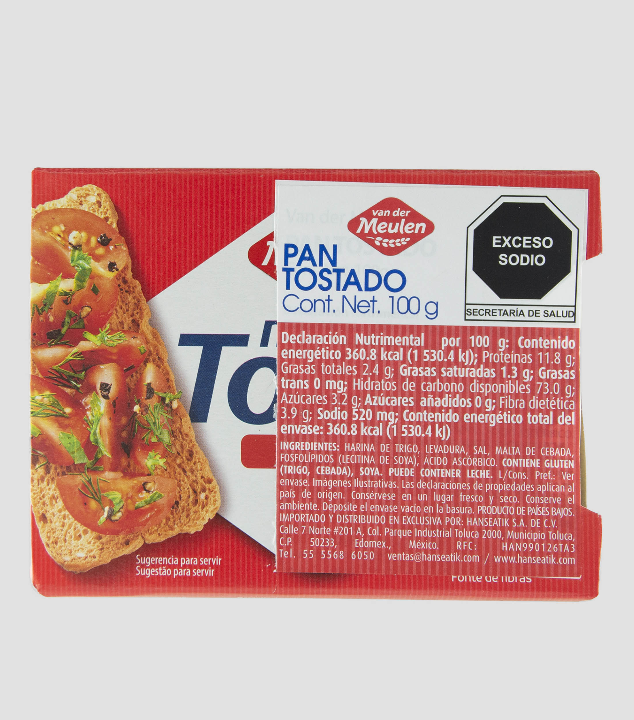 Pan Tostado Melba, 100 g