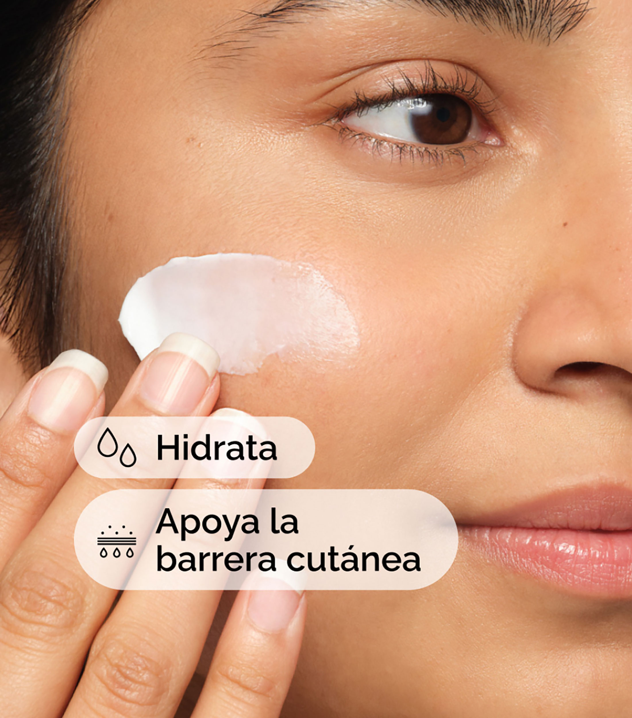 Crema Facial Hidratante Natural Moisturizing Factors + HA, 100 ml