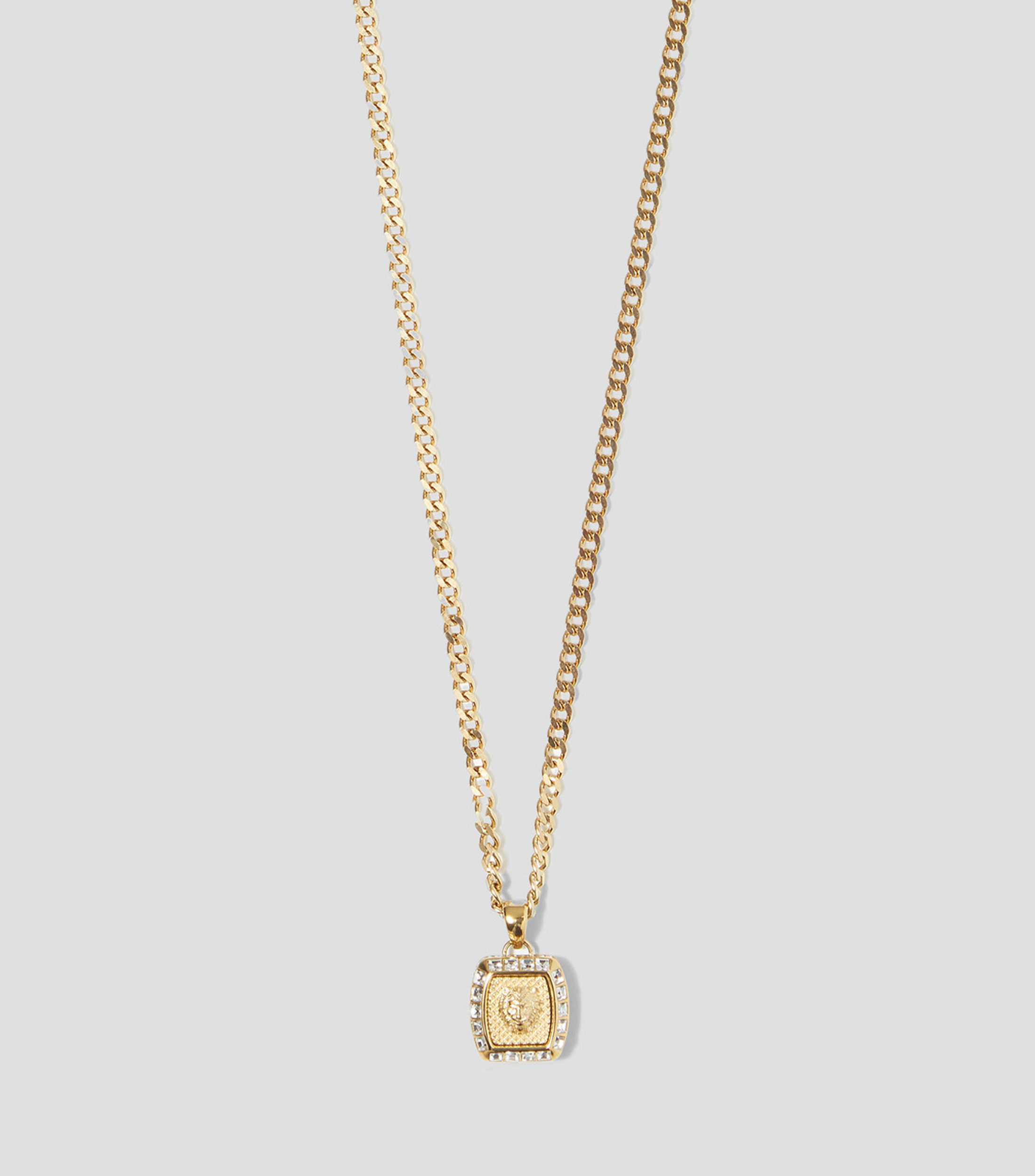 Collar Leon con Cristales Hombre