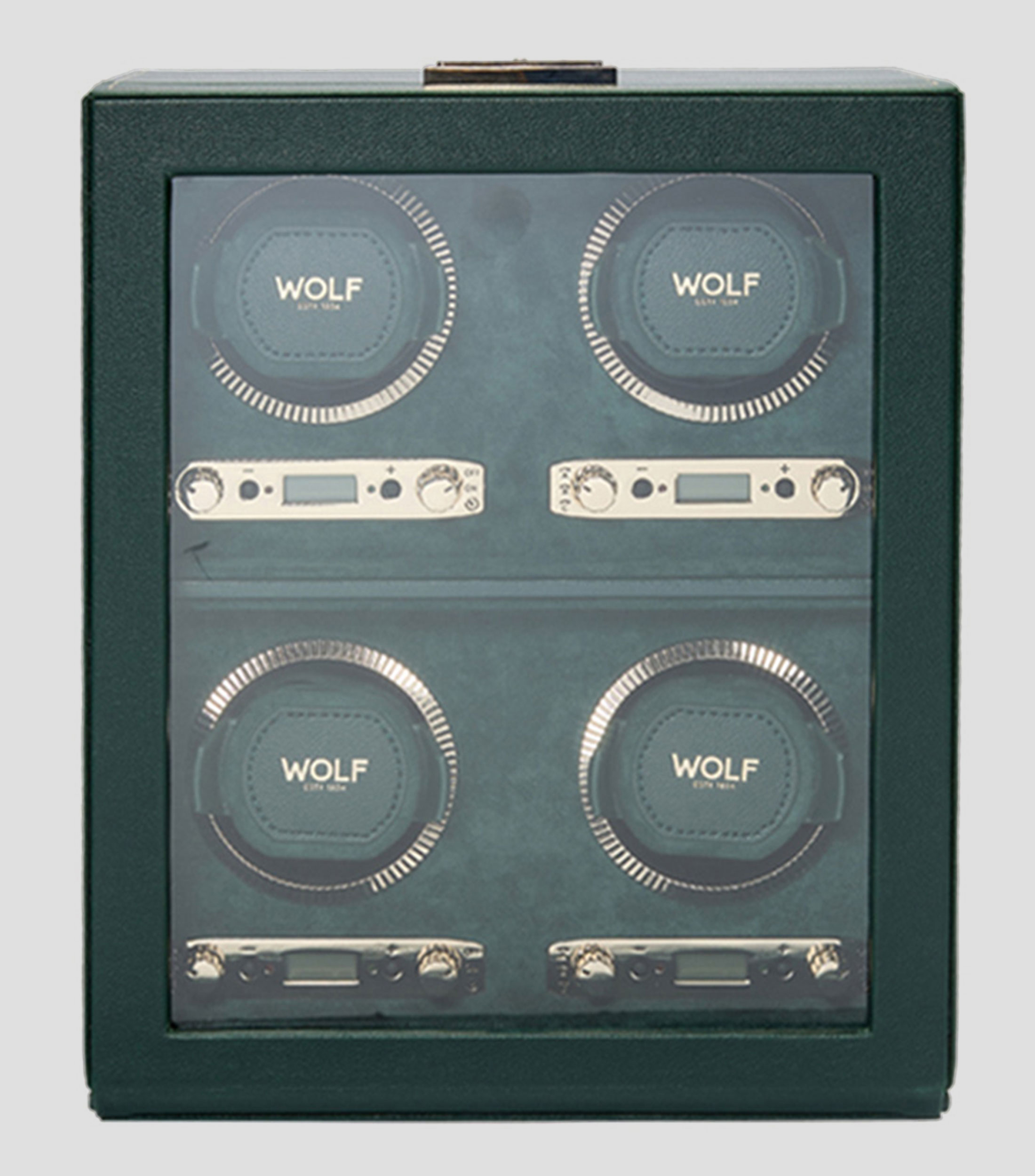Caja de movimiento para relojes British Racing 4PC Winder