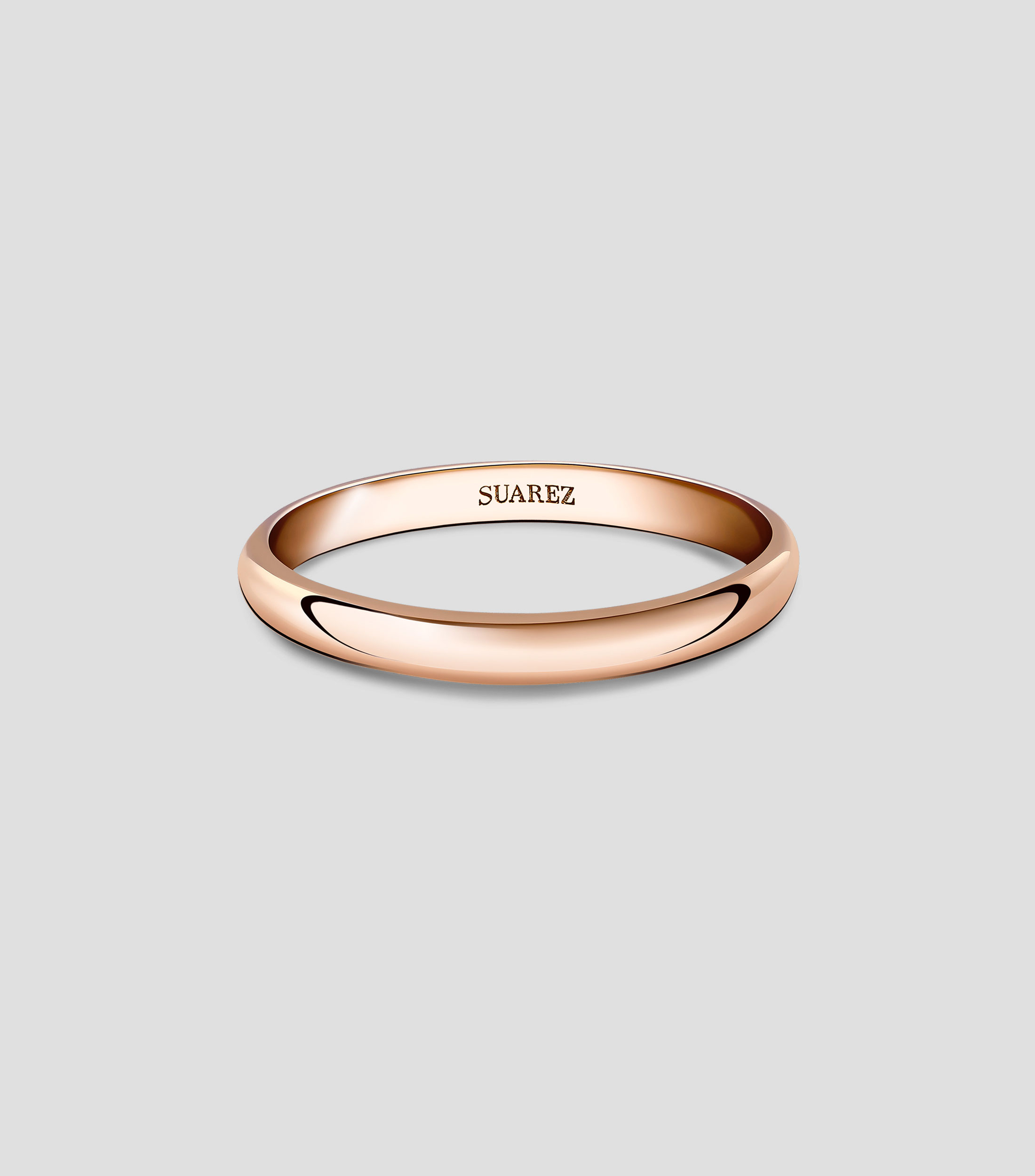 Anillo Alianza de Boda en oro rosa de 18 Kts Unisex
