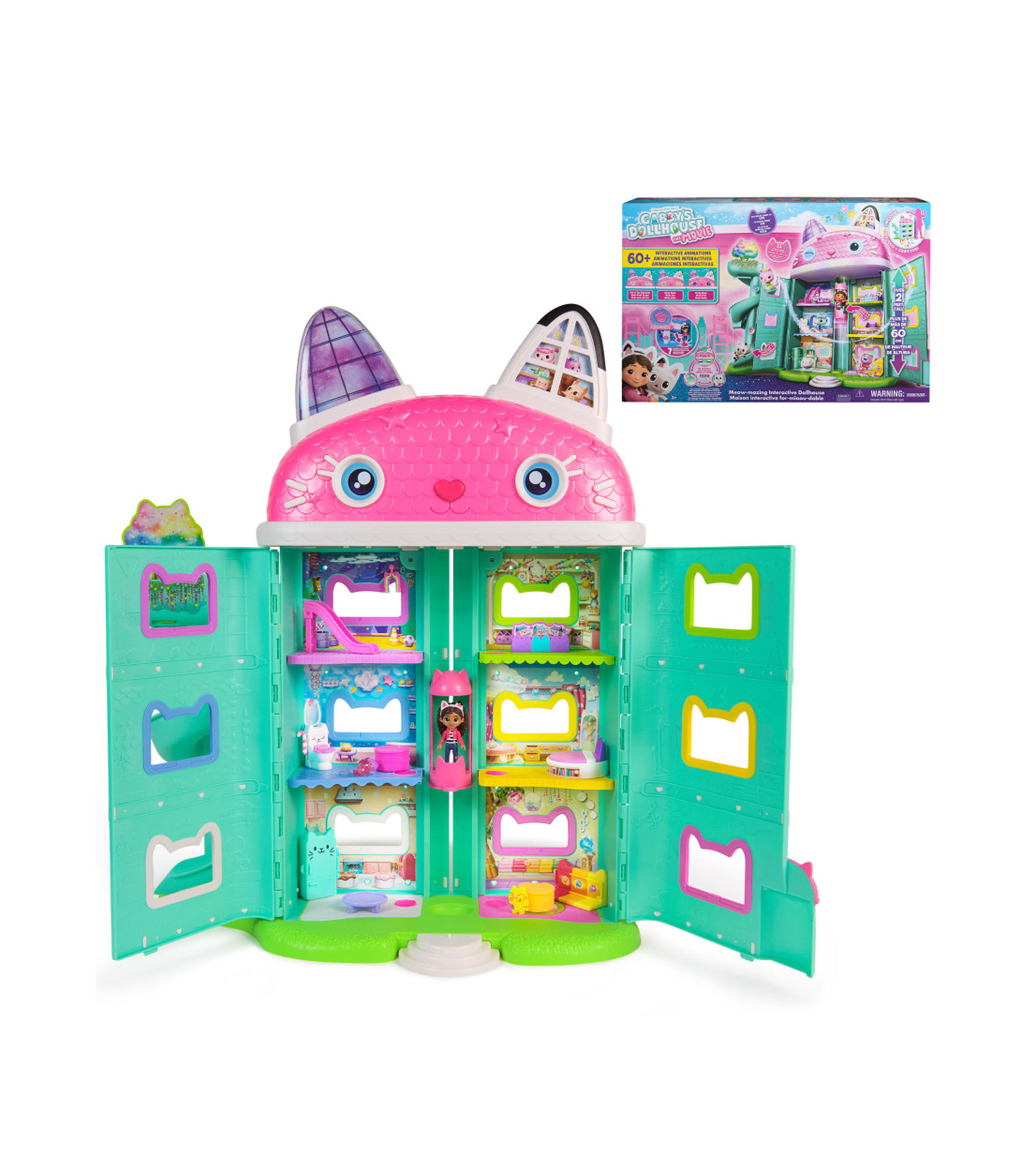 Playset Casa de muñecas interactiva gatástica Gabby's Dollhouse