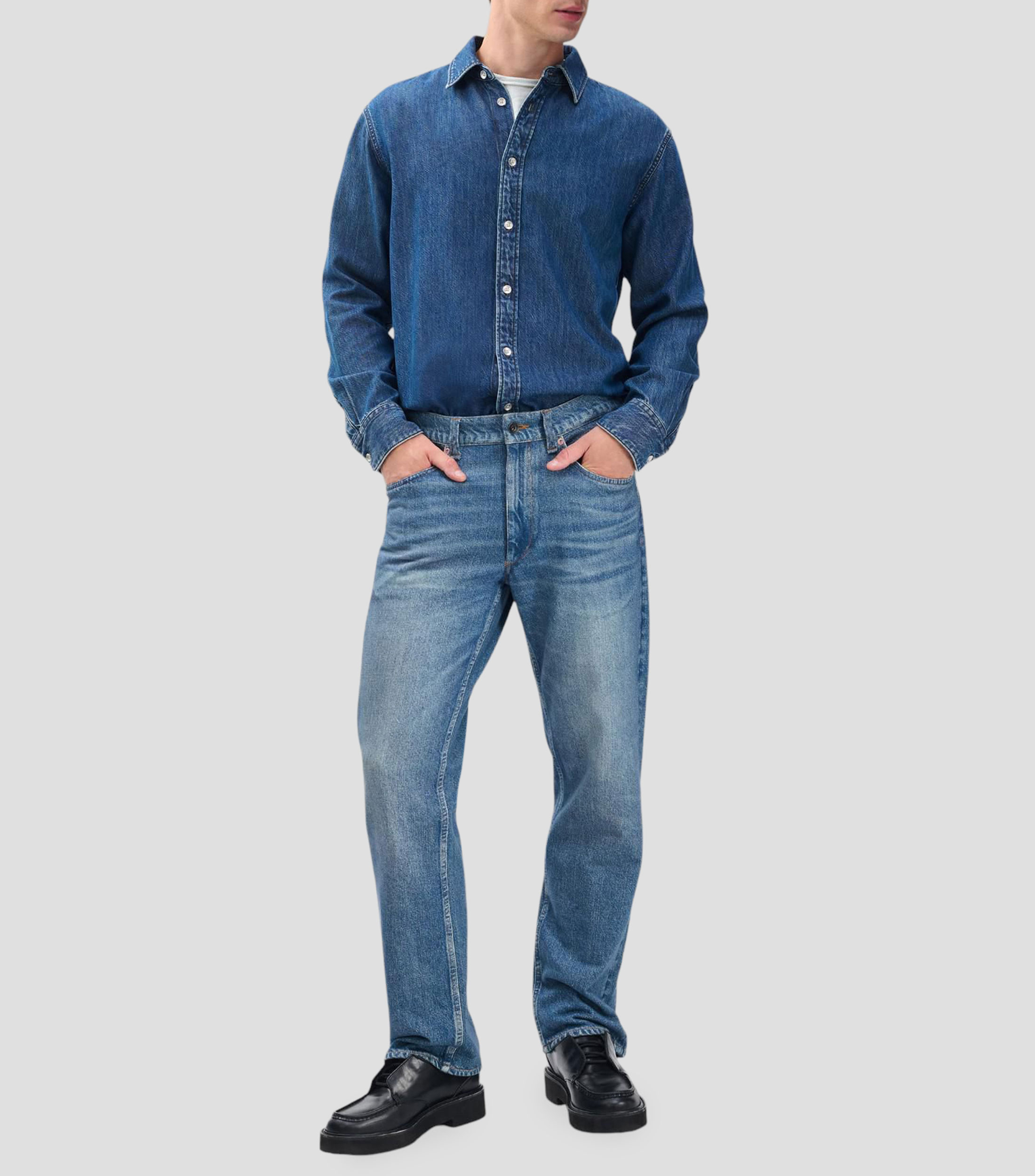 Pantalón deslavado Hombre
