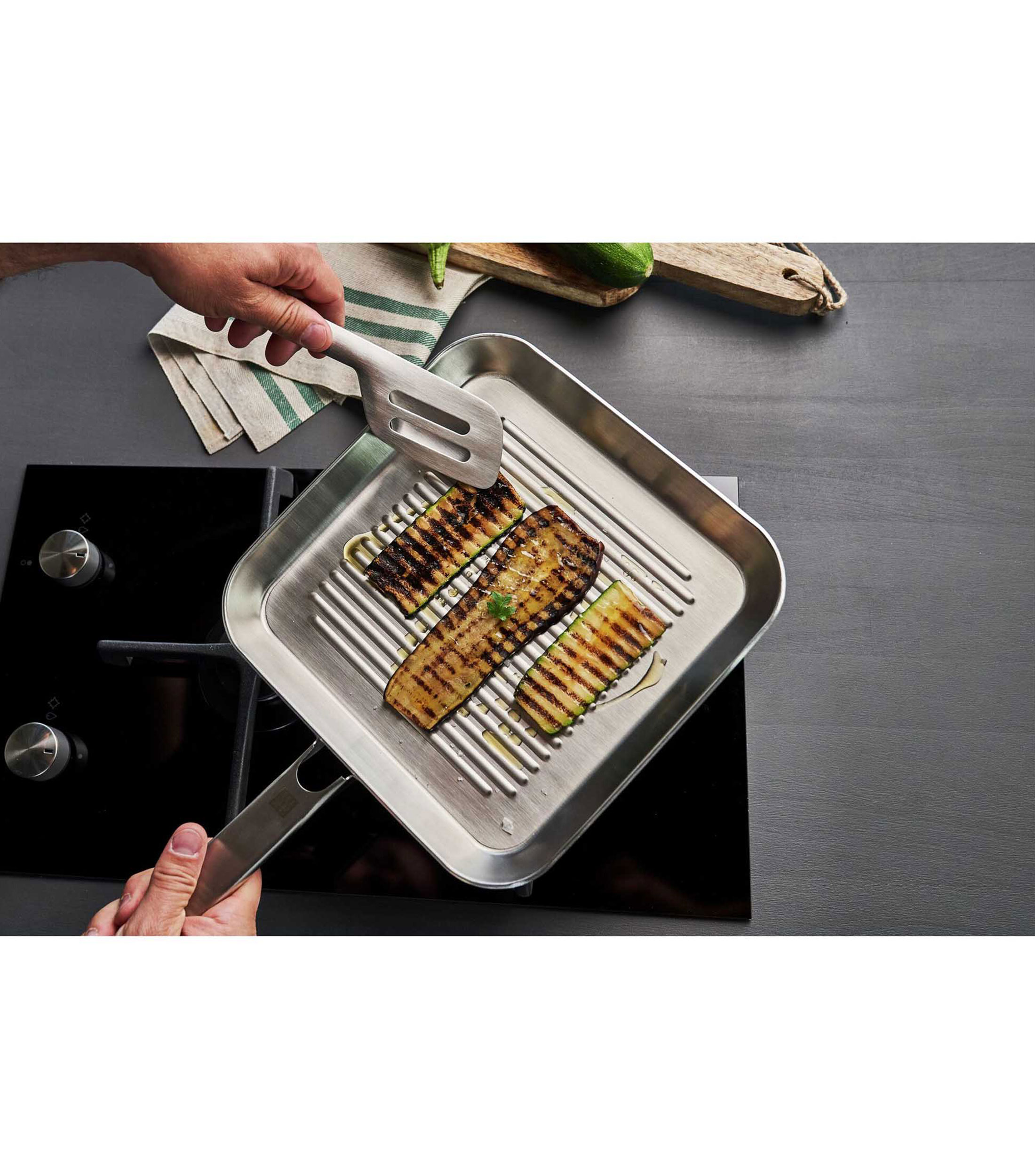 Sartén Grill para Carne en Aluminio Zwilling Plus 25 x 25 cm
