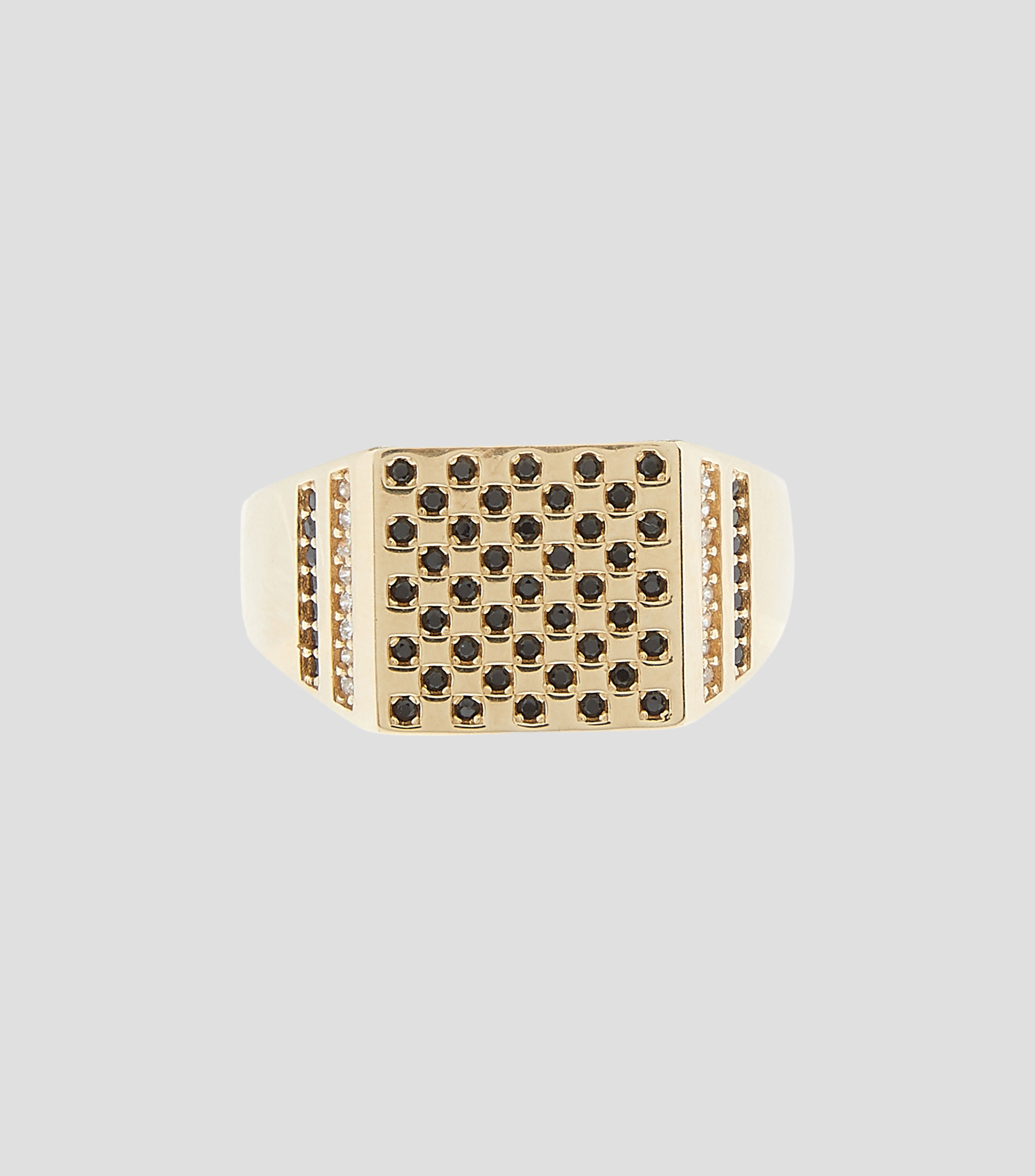 Anillo en Oro de 14 kilates con zirconias Mujer