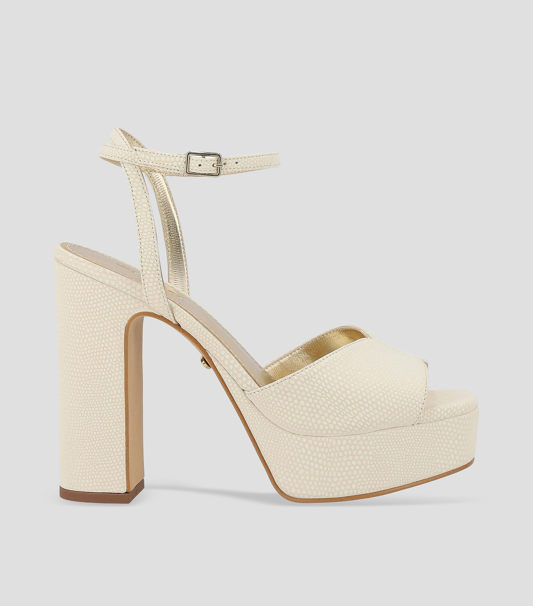 Sandalias con Tacón alto Cuadrado Mujer
