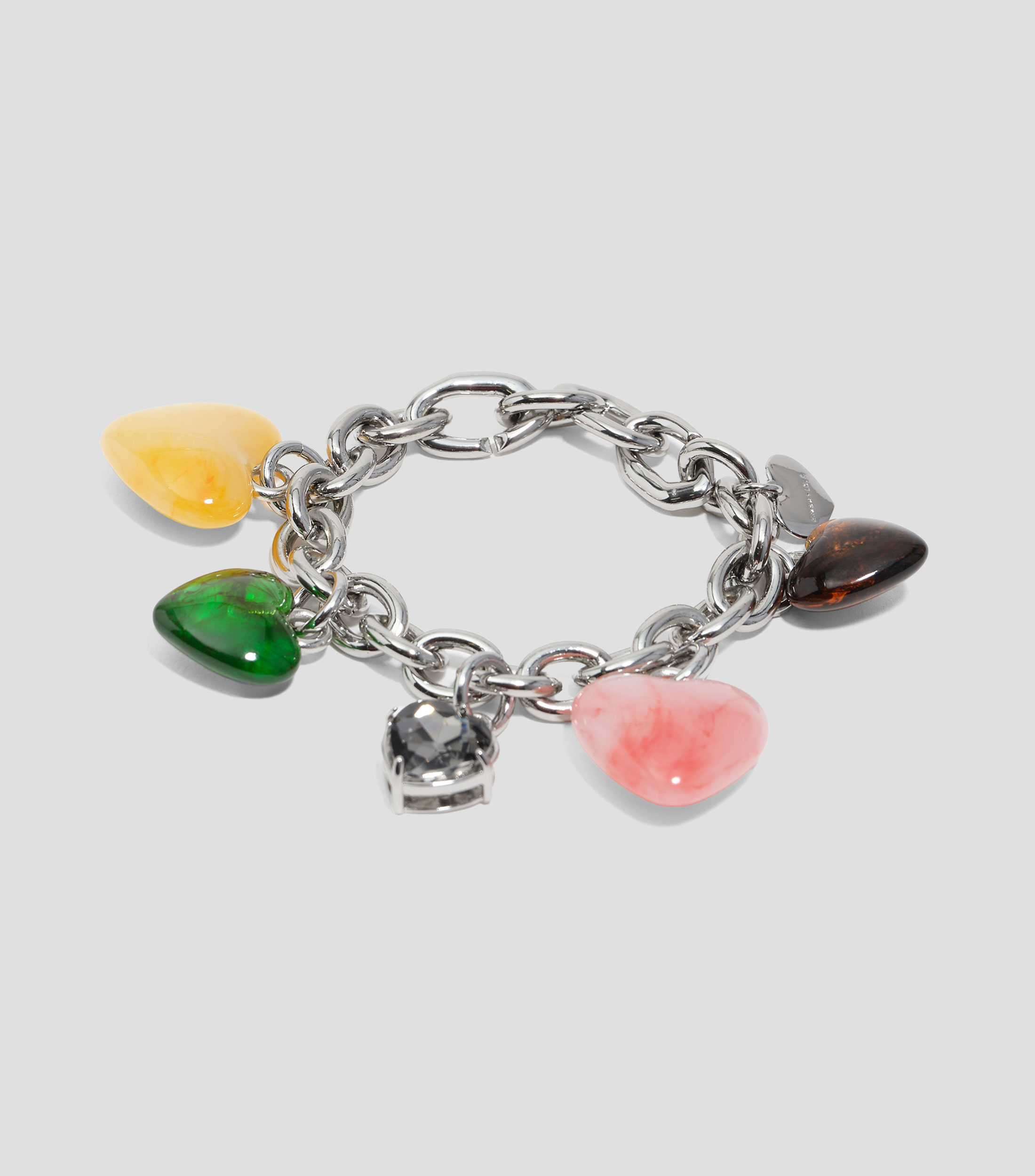 Pulsera de corazones multicolor Mujer