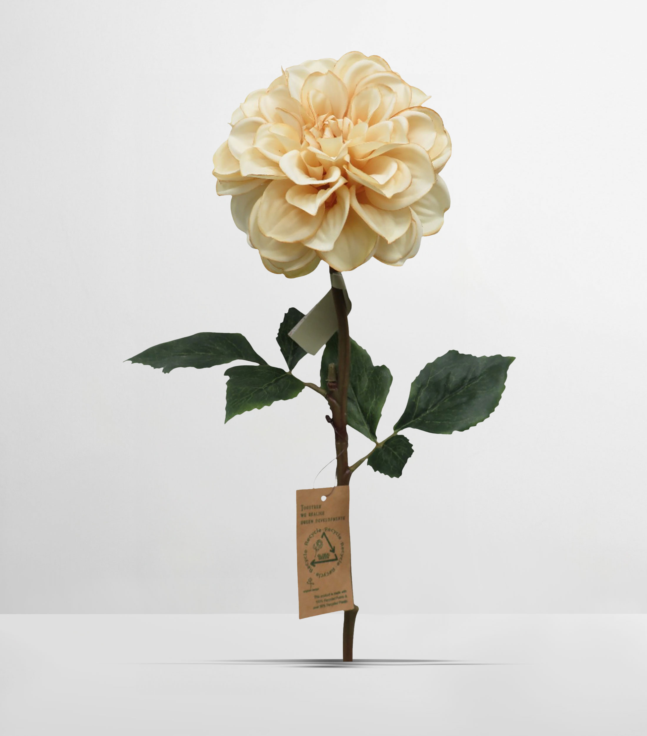 Flor Decorativa Dhalia Ivory