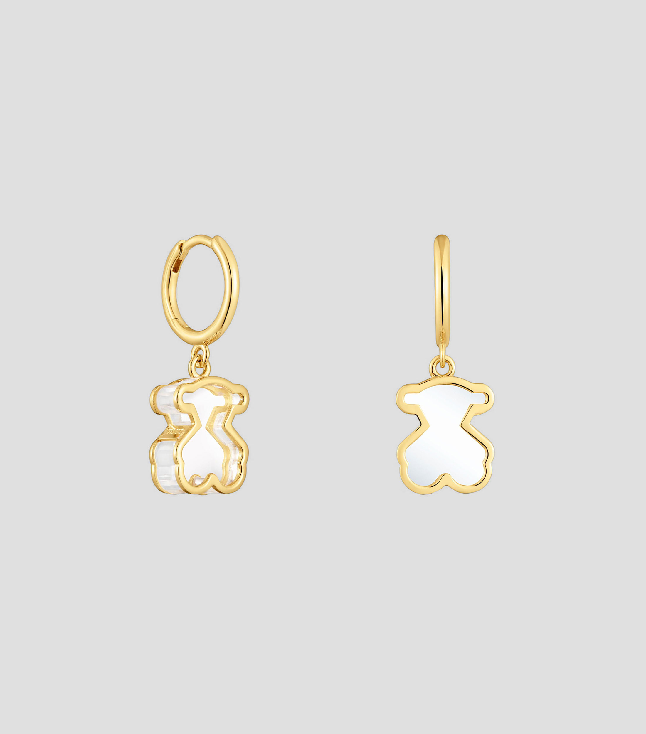 Aretes en plata Galaxy con metacrilato Mujer