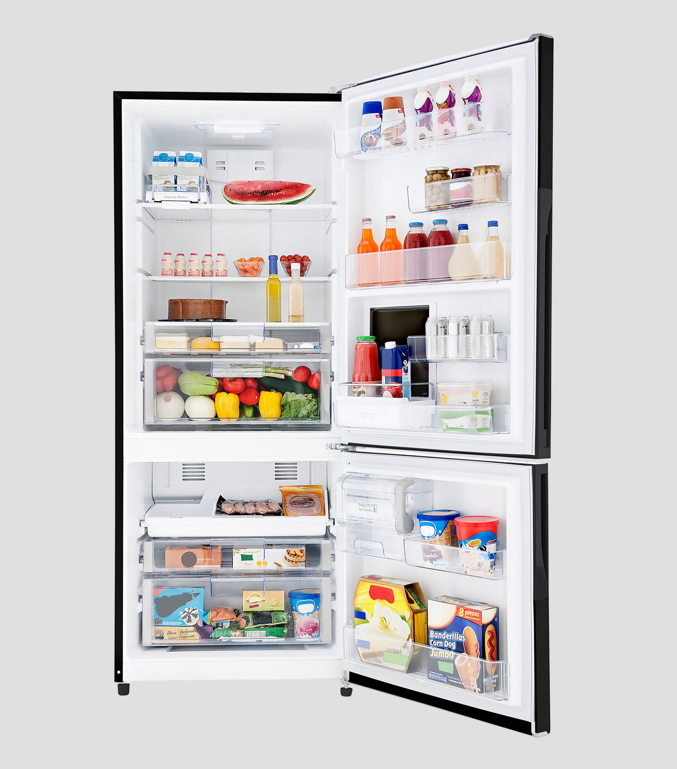 Refrigerador Bottom Mount de 520 Litros Black Stainless RMB520IWMRP1 negro