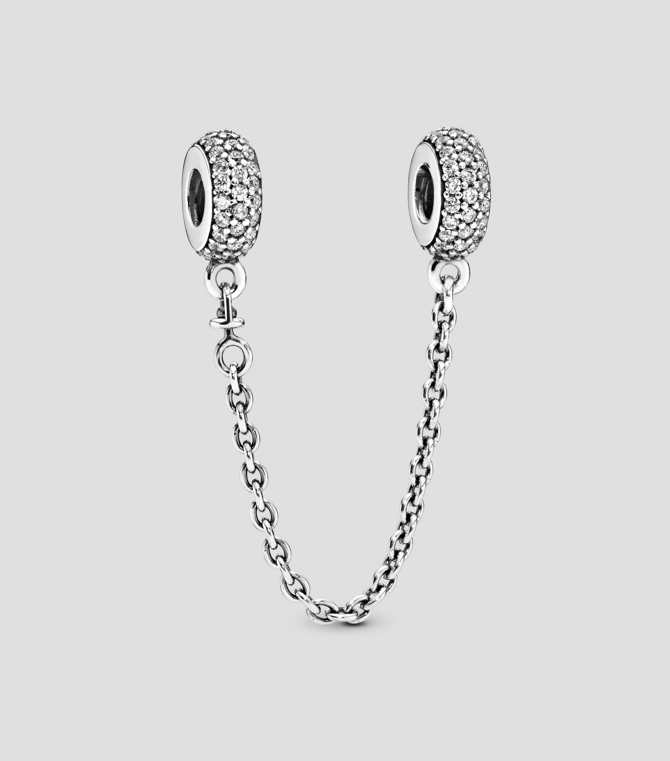 Charm Cadena de Seguridad en Plata .925 Mujer