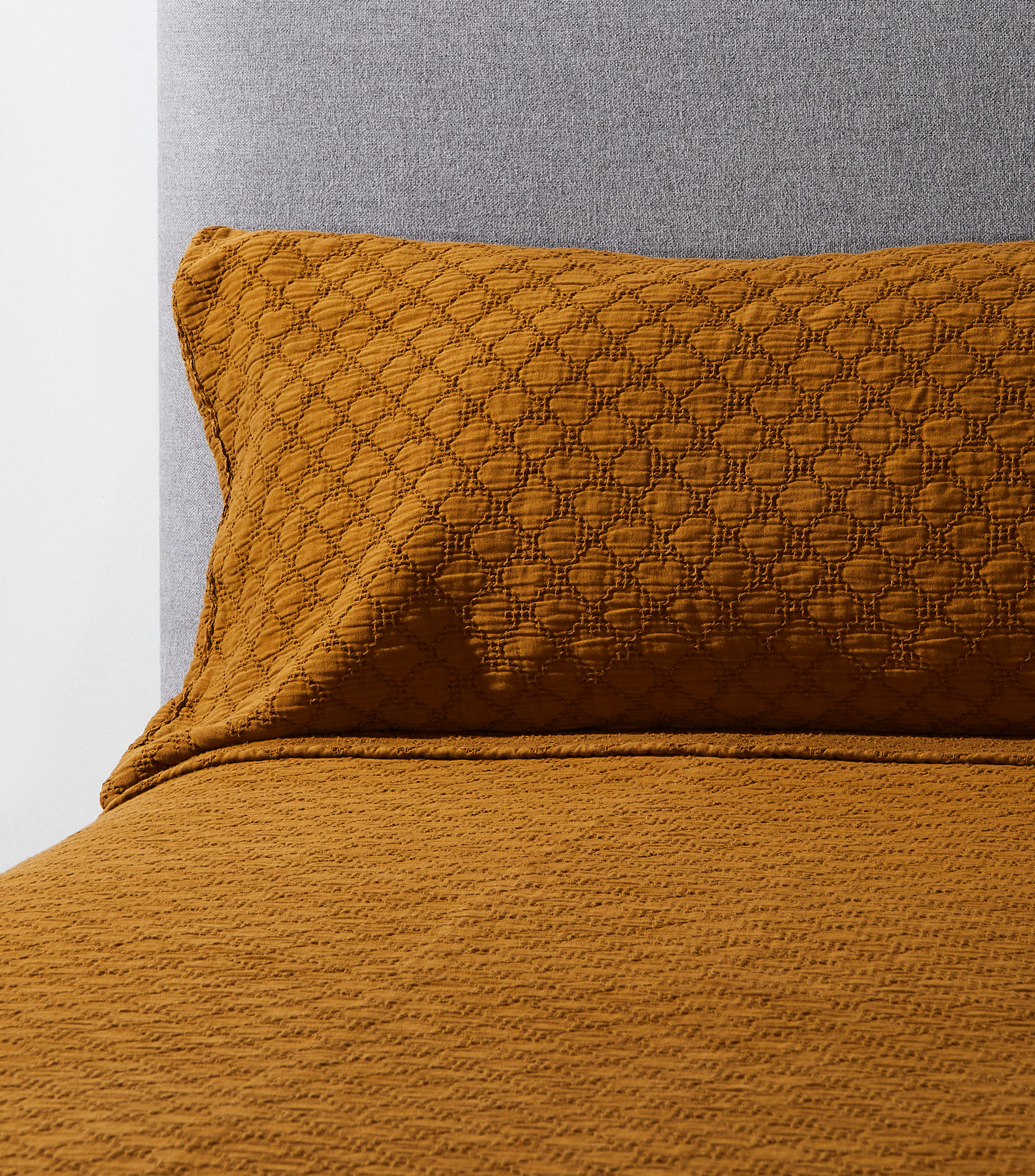 Funda para almohada King Size en algodón terra