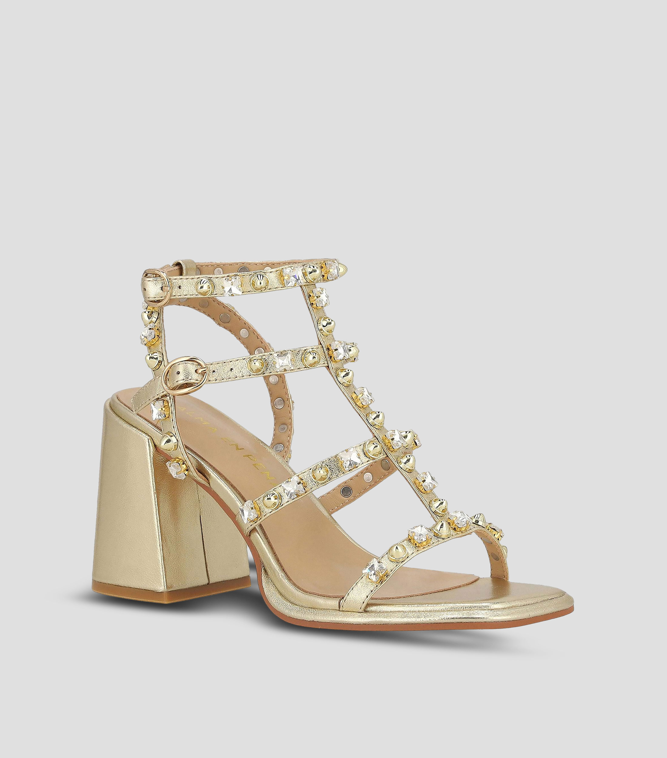 Sandalias con Tacón Cuadrado de 10 cm Mujer