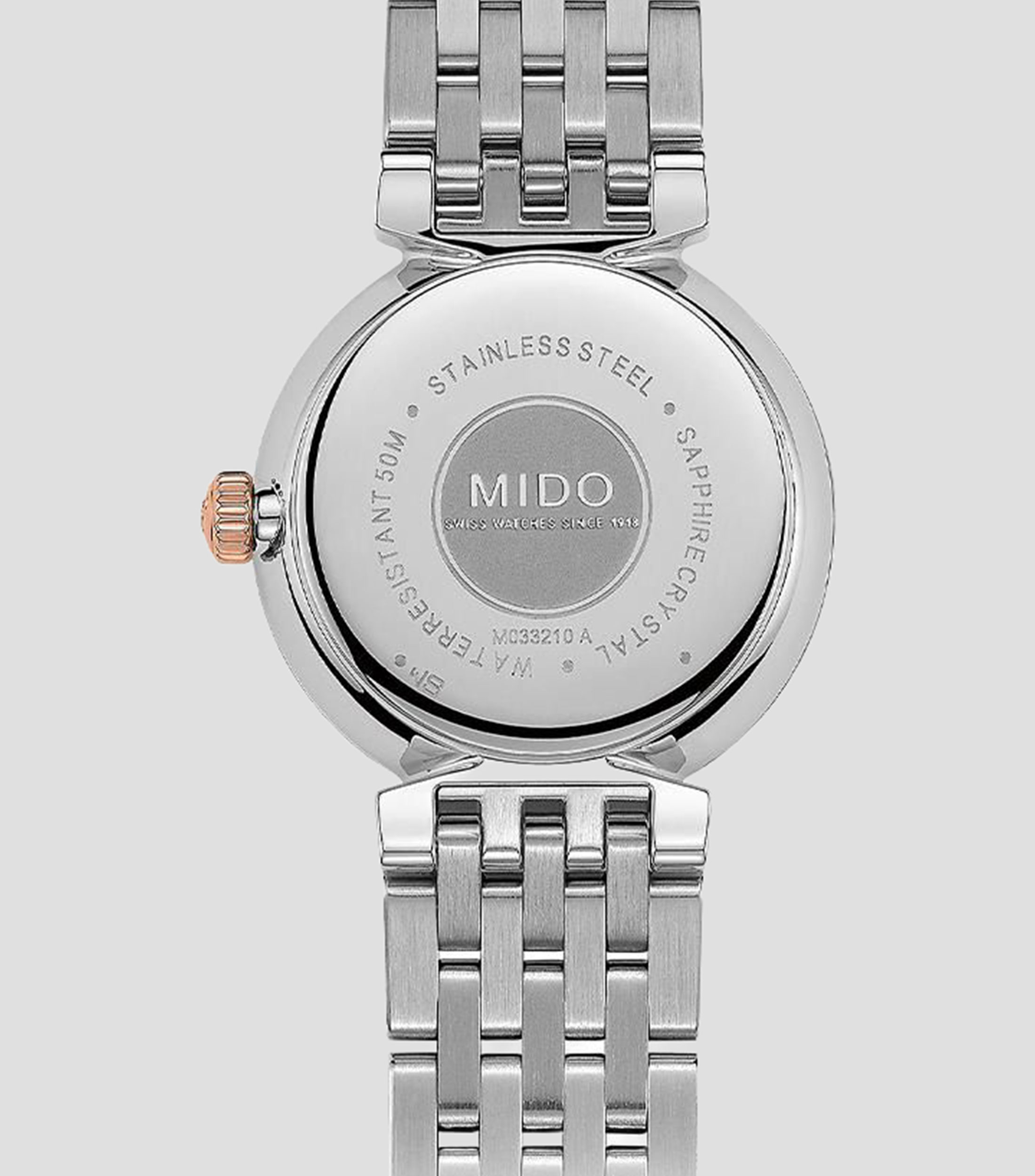 Reloj para hombre Dorada casual Oro rosa, Plateado