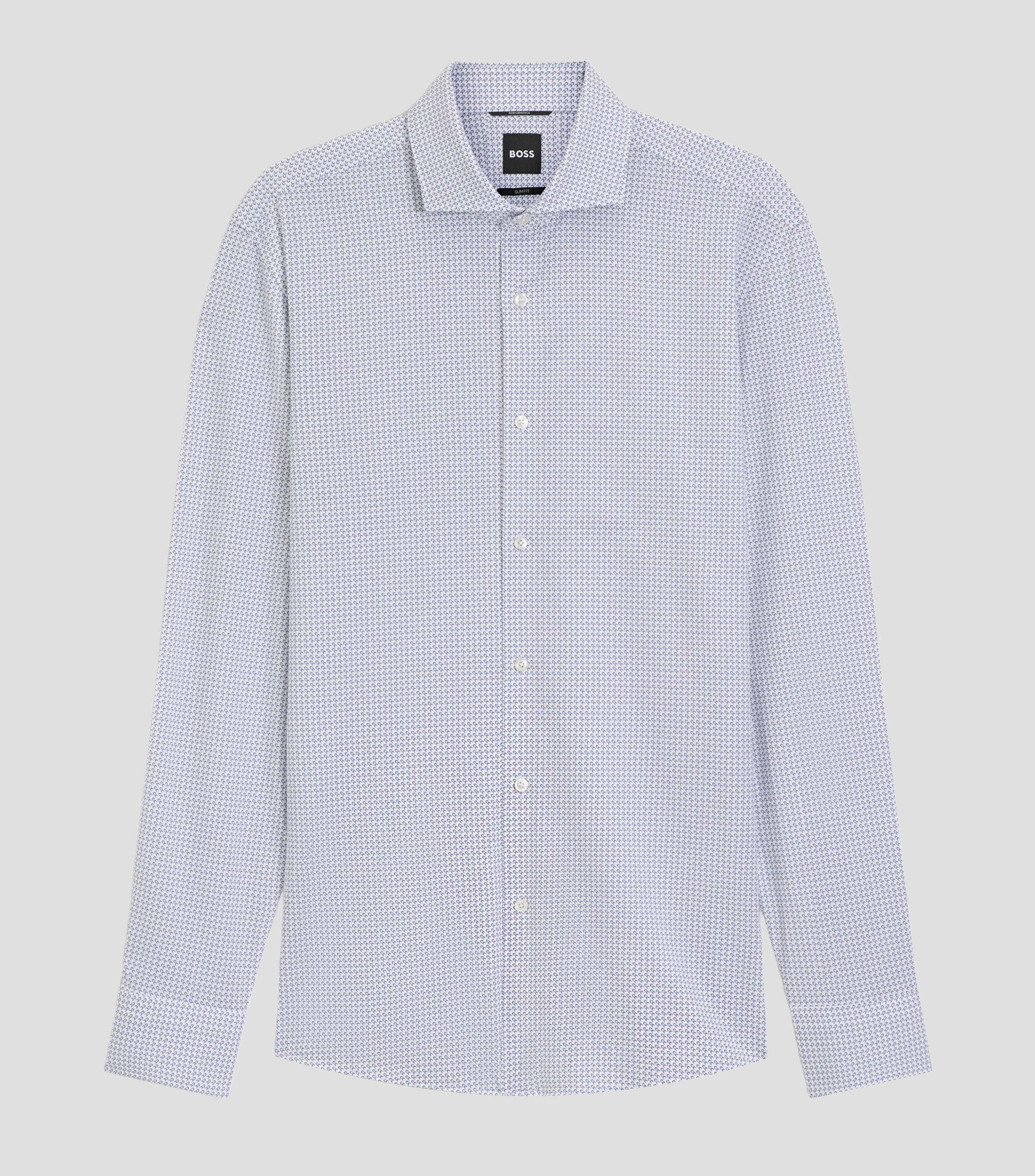 Camisa estampada manga larga Hombre