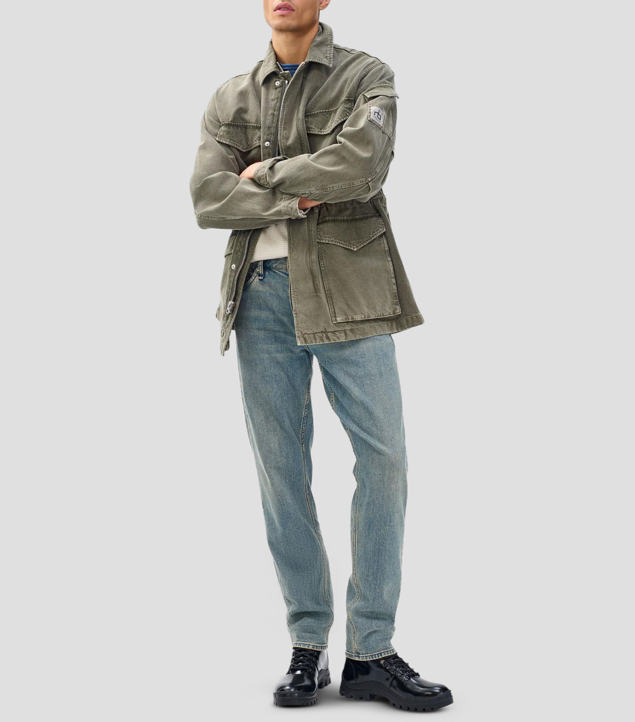Jeans de corte slim Hombre