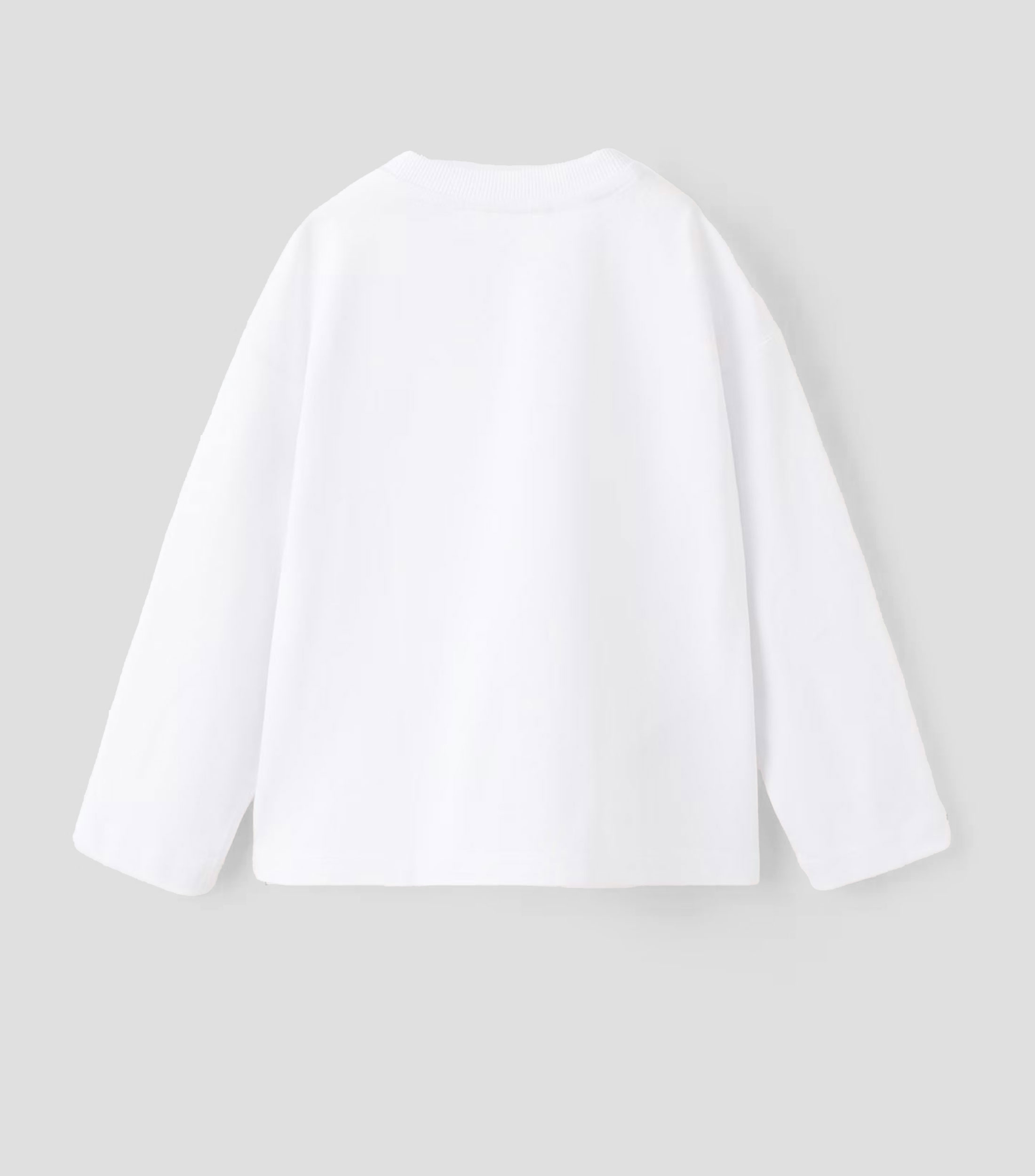 Playera cuello redondo manga larga lisa Niño
