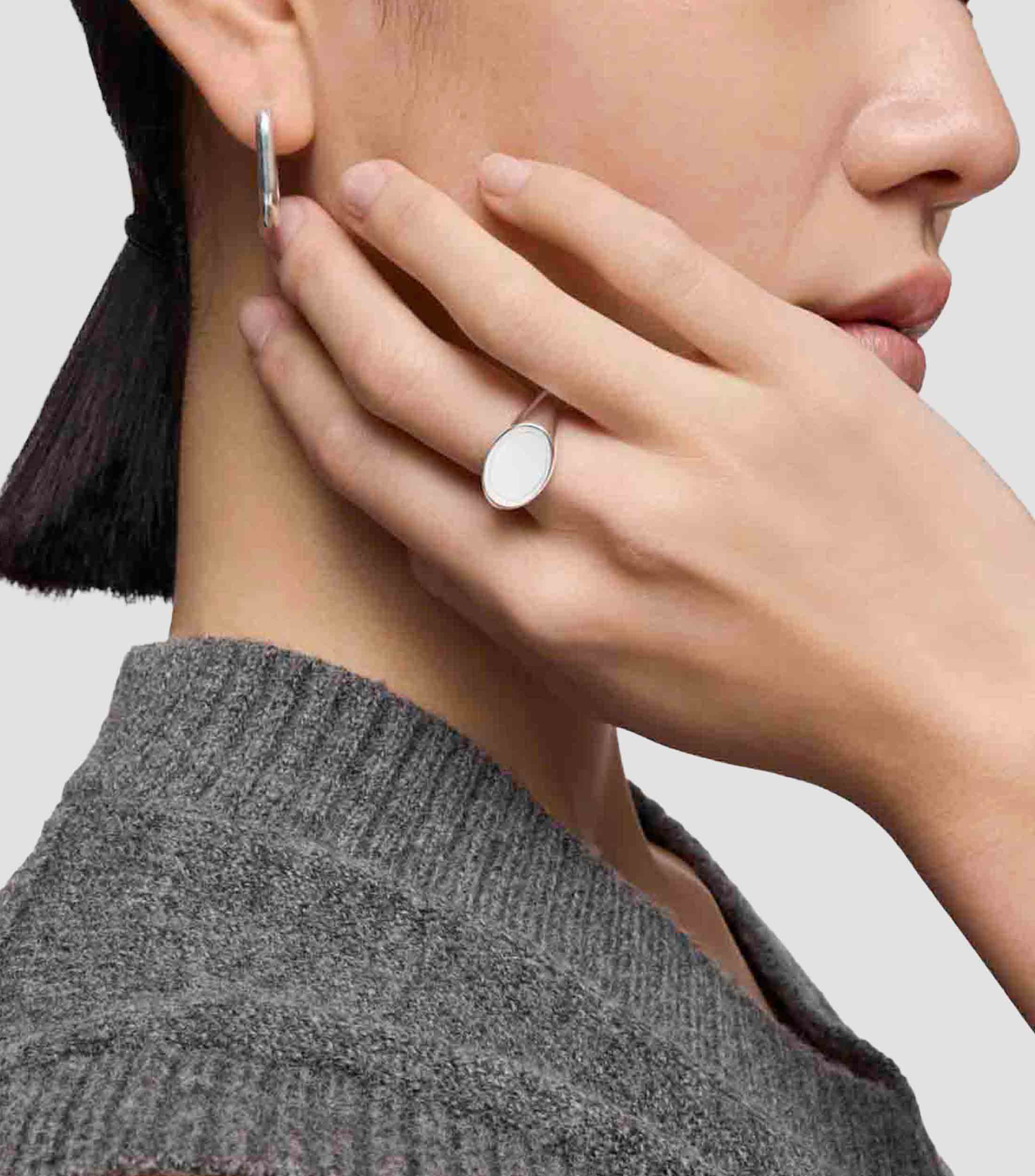 Anillo en plata Basics Mujer