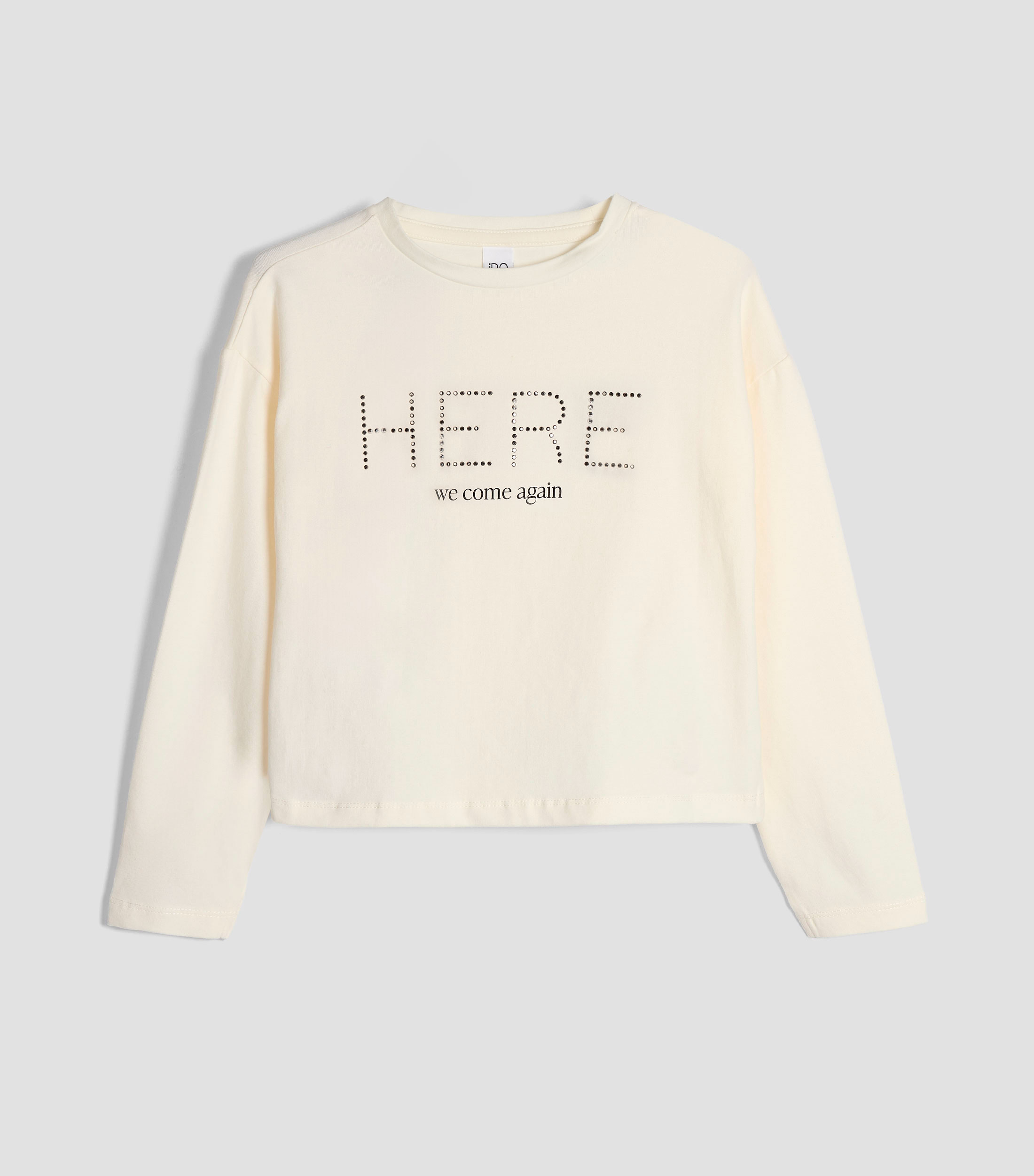 Playera de cuello redondo con manga larga fantasía Niña