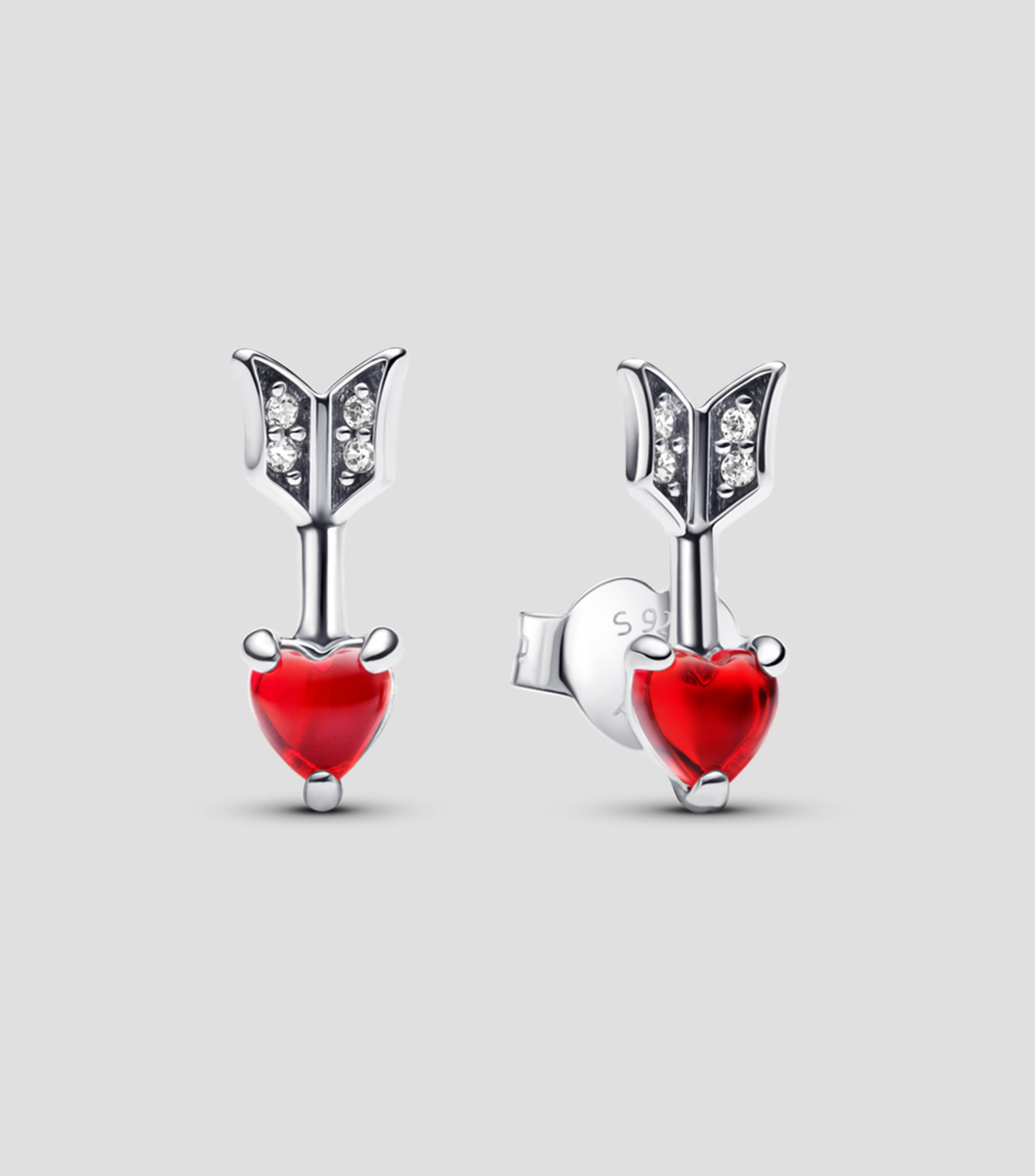Aretes Arrow en Plata .925 con Circonitas Mujer