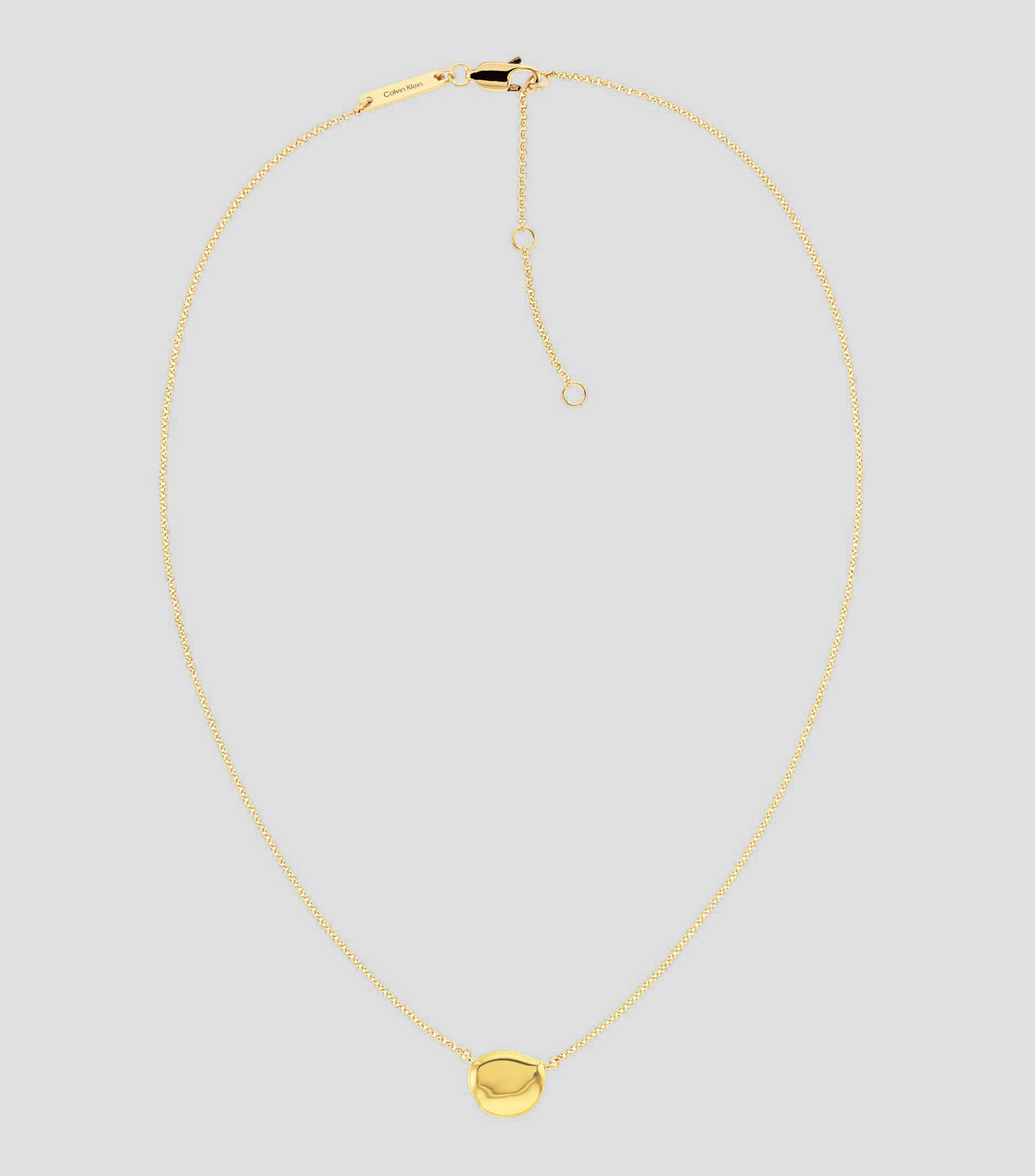 Collar con dije redondo en plata Minimal Pebble Mujer