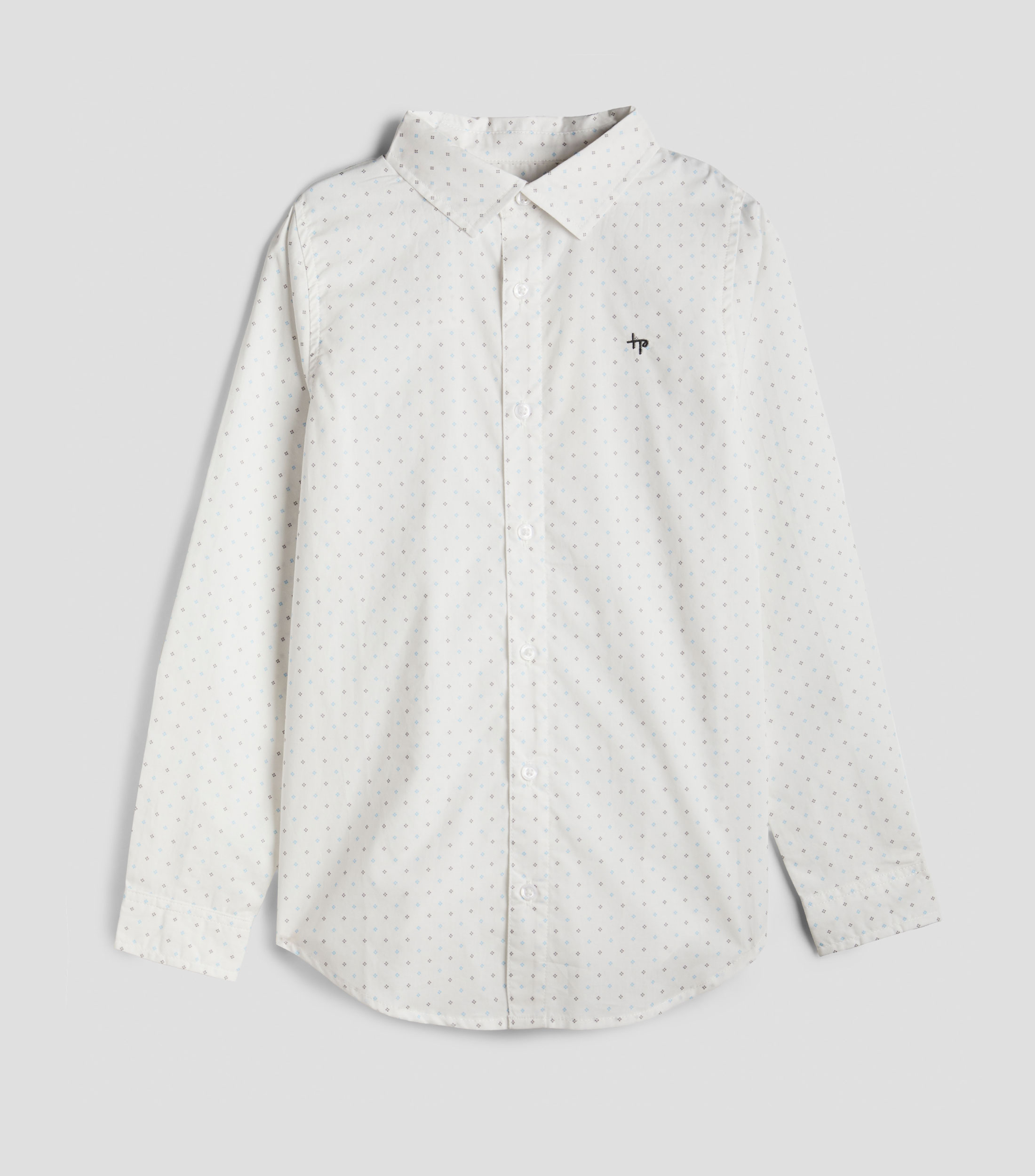 Camisa estampada manga larga Niño