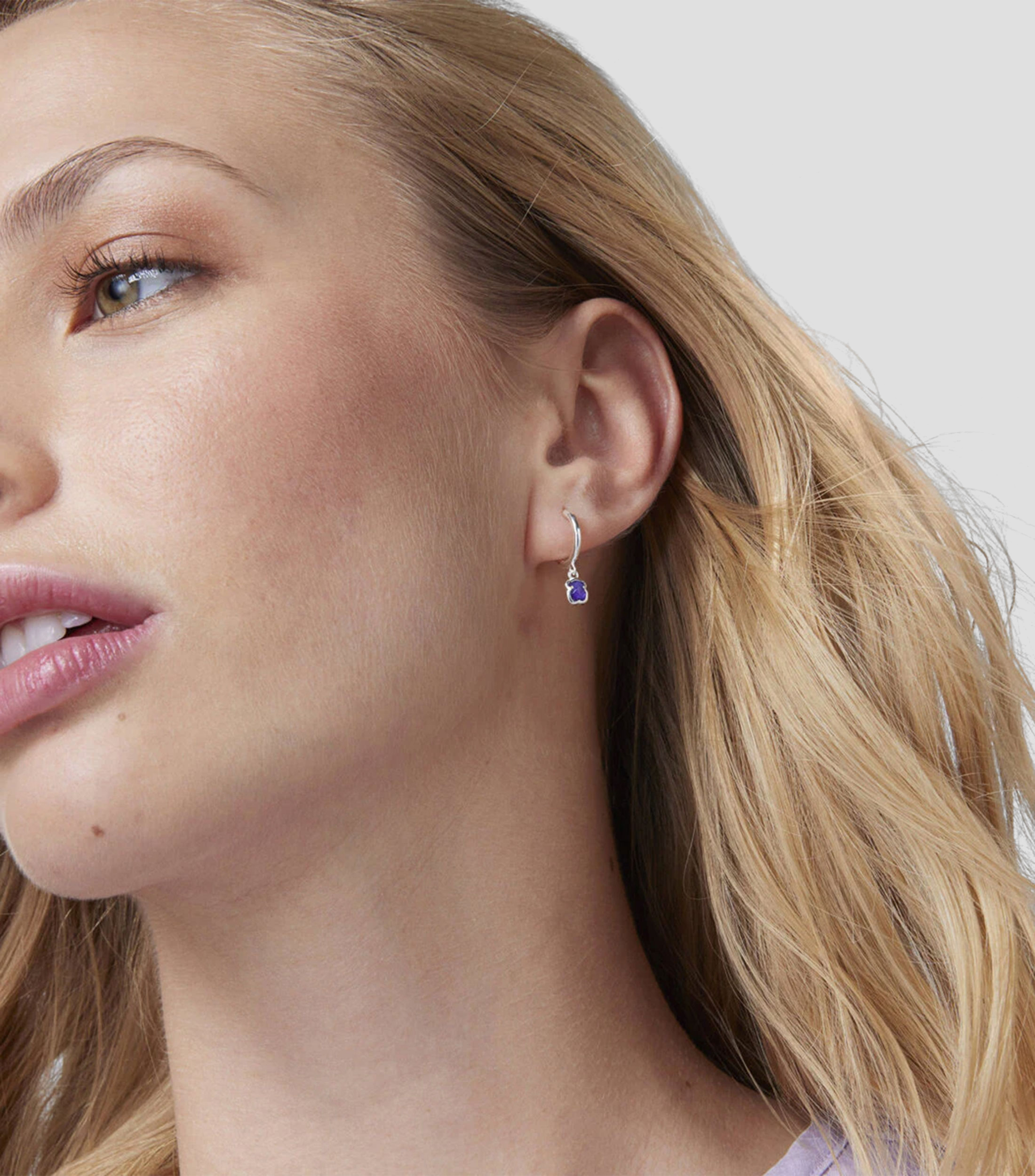 Aretes en plata Cool Color Mujer